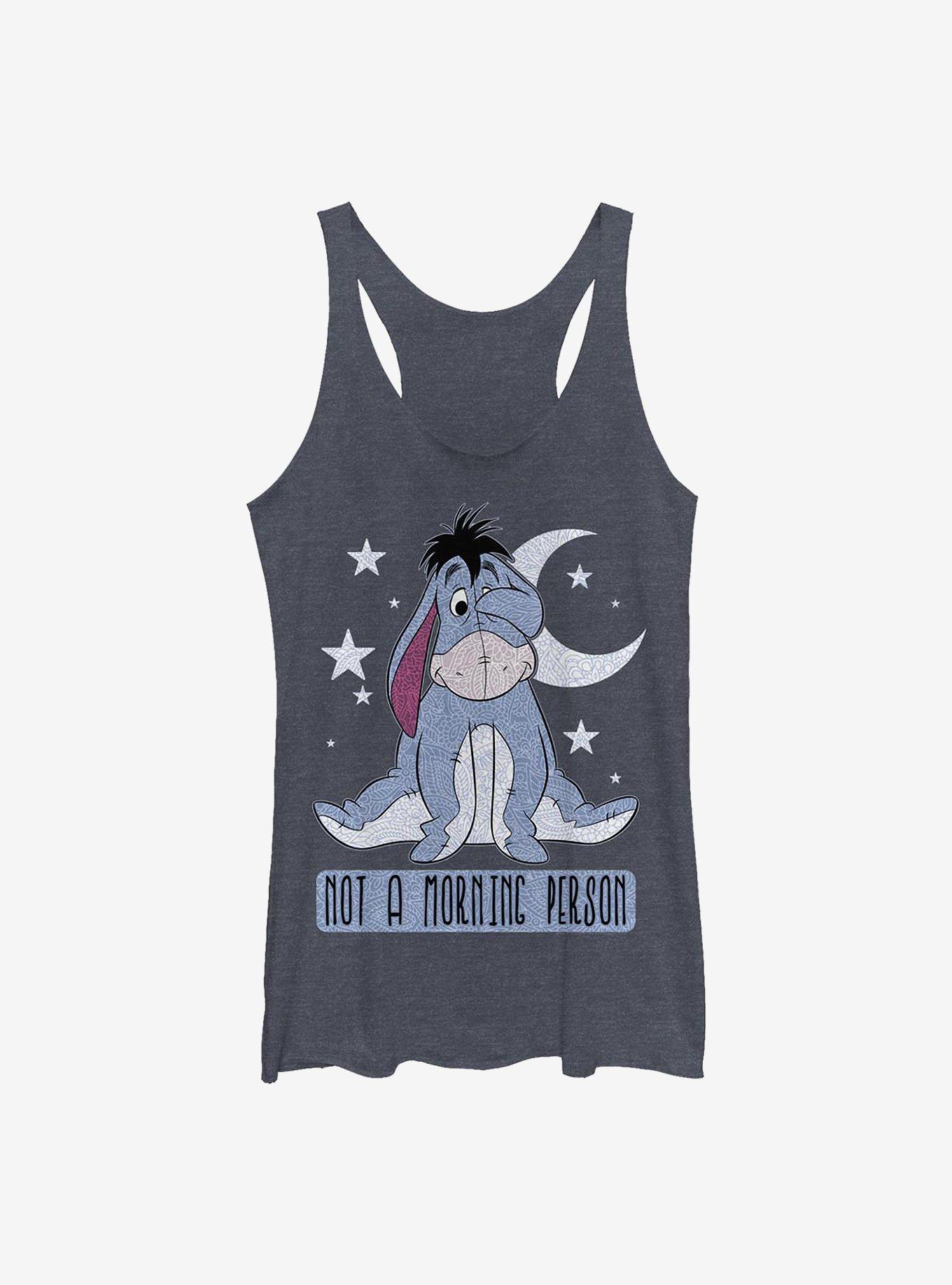 Disney Winnie The Pooh Eeyore Not Morning Womens Tank Top, NAVY HTR, hi-res