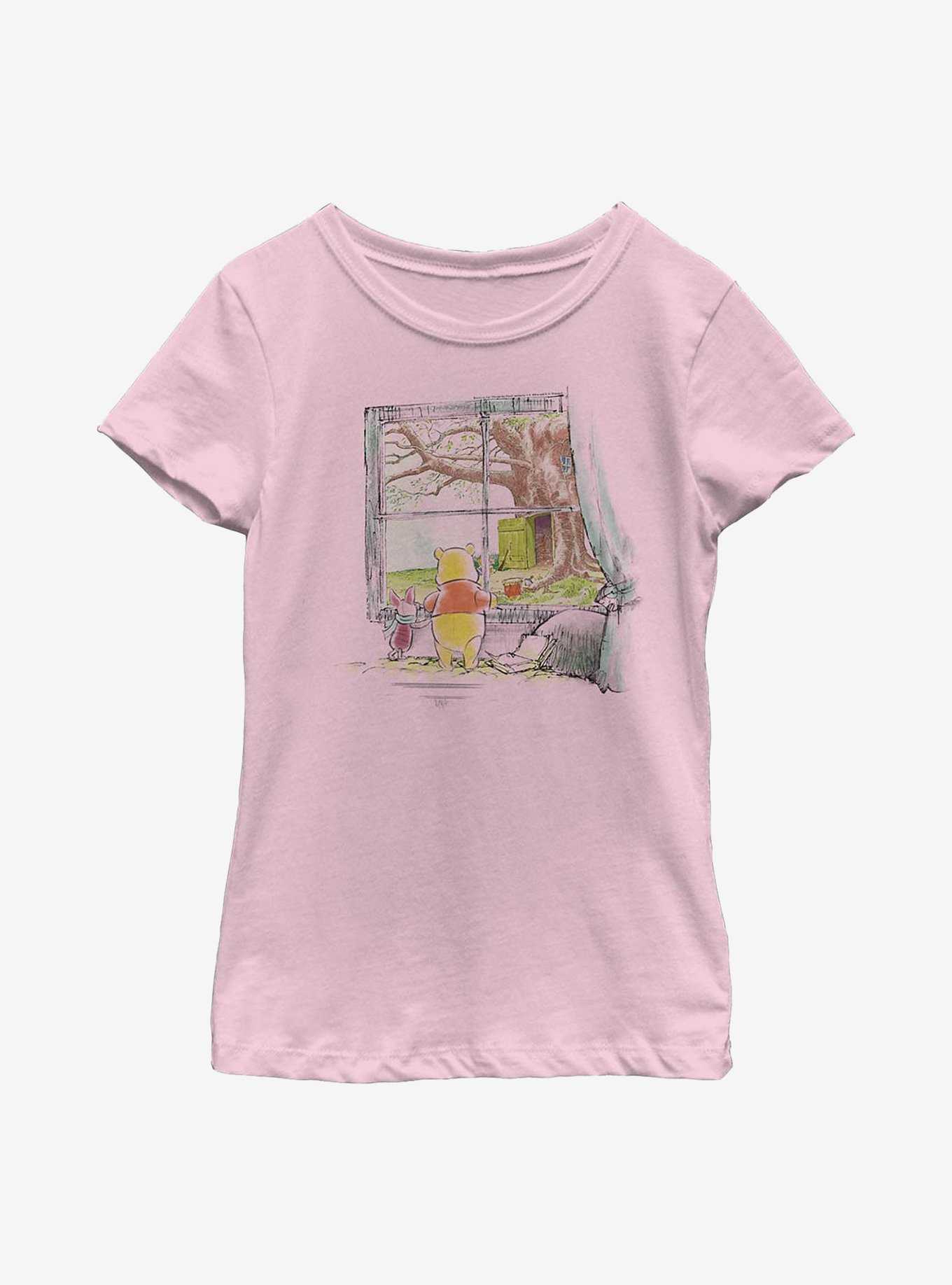 Disney Winnie The Pooh Window Youth Girls T-Shirt, , hi-res