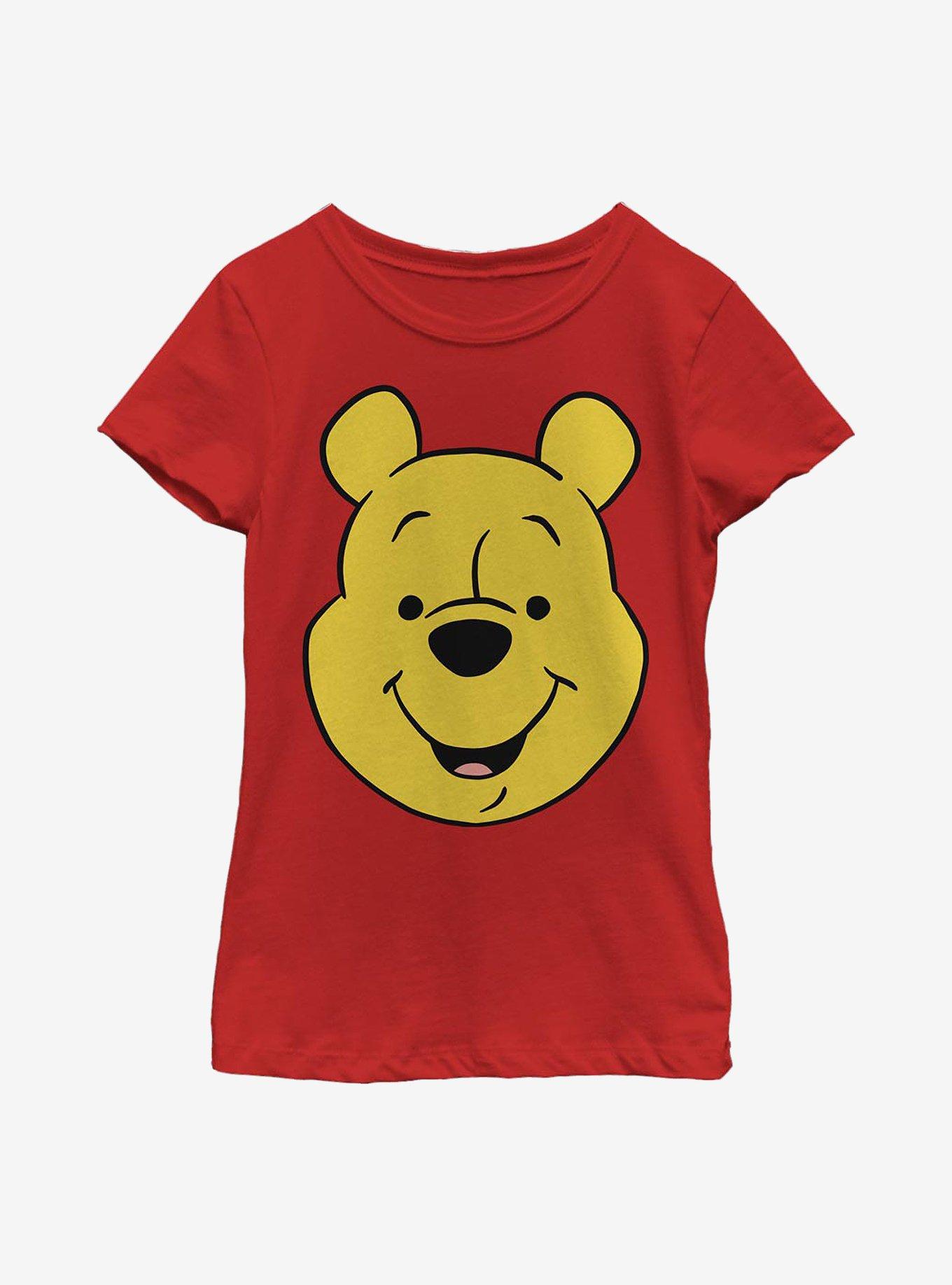 Disney Winnie The Pooh Big Face Youth Girls T-Shirt, , hi-res