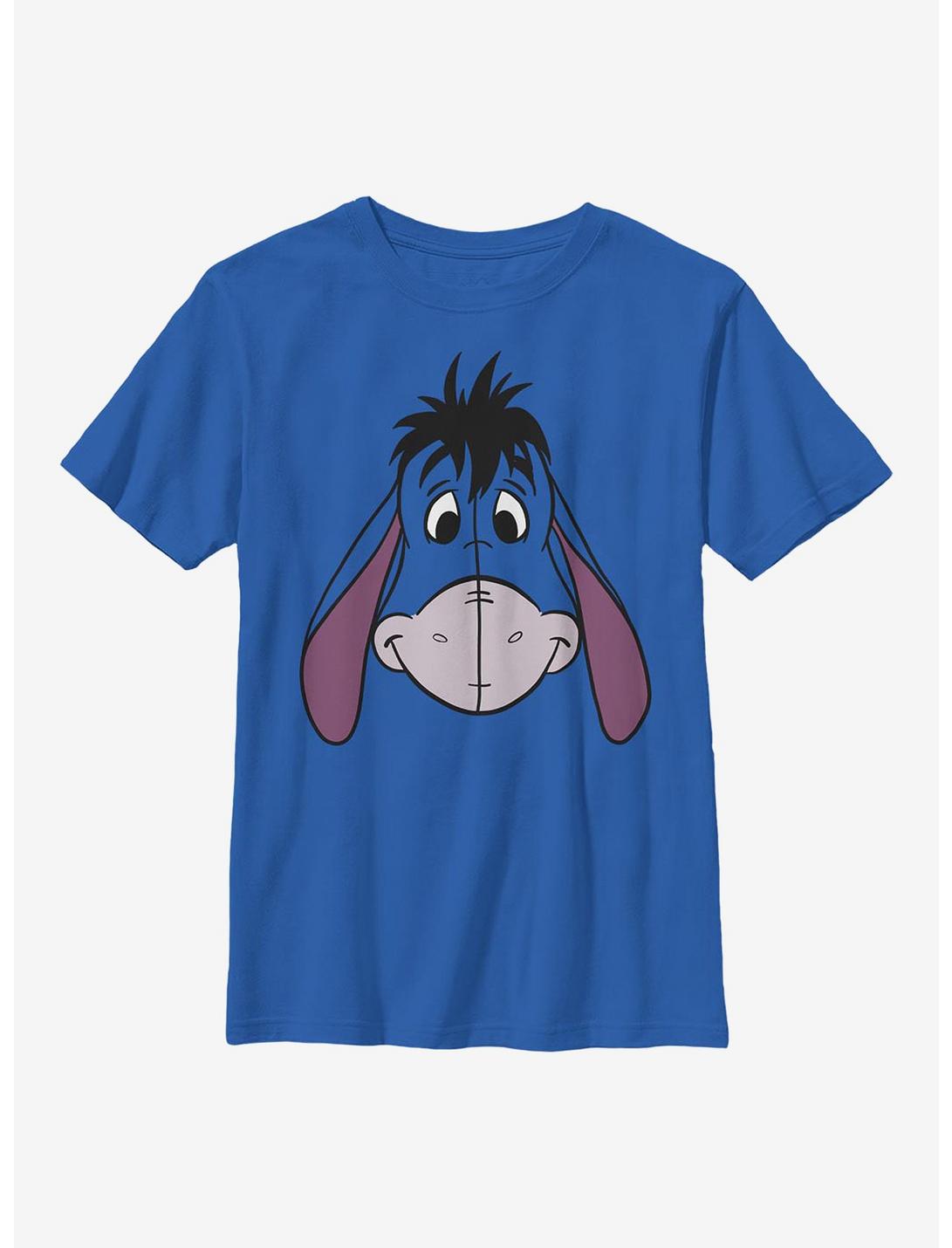 Disney Winnie The Pooh Eeyore Big Face Youth T-Shirt, ROYAL, hi-res