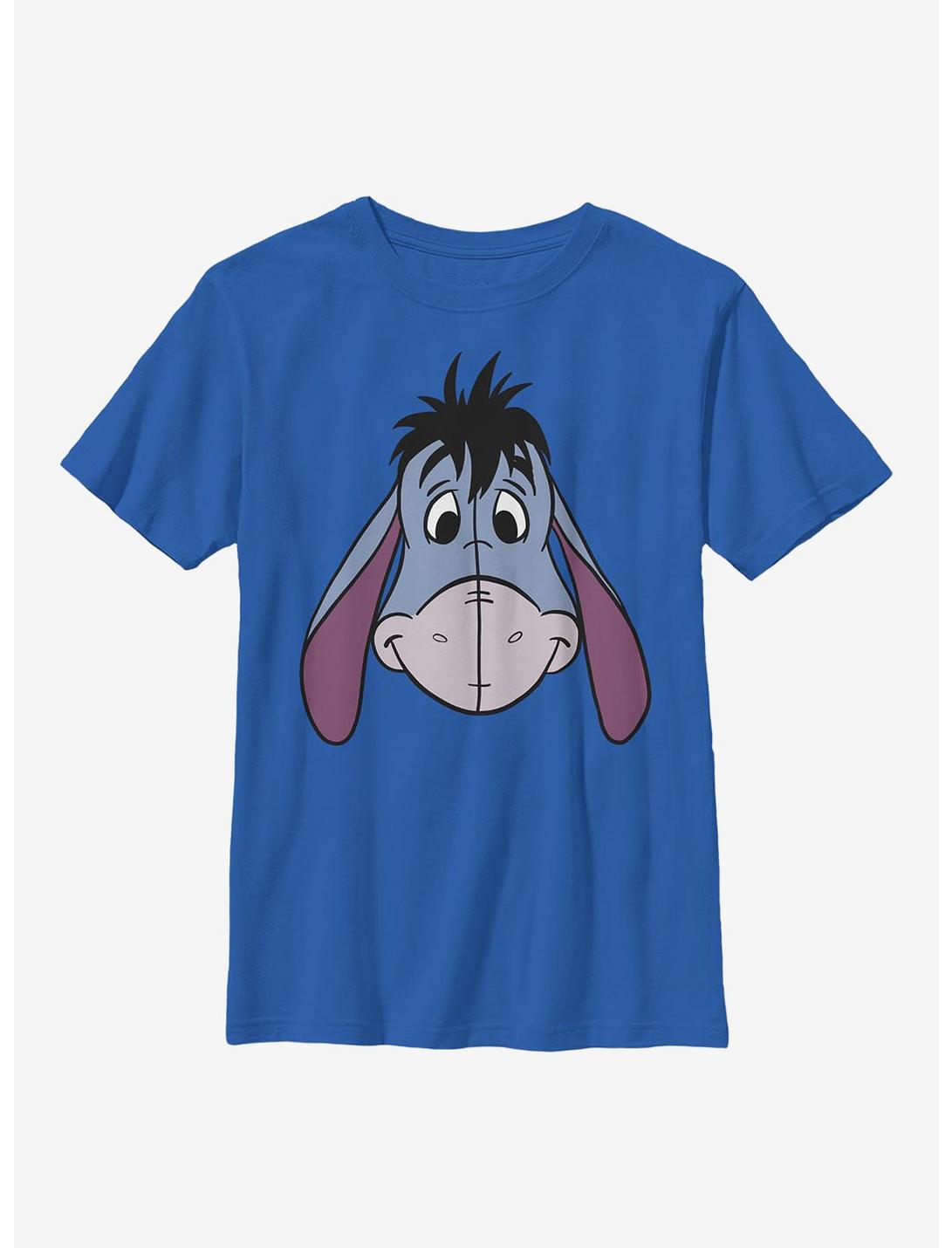 Disney Winnie The Pooh Eeyore Big Face Youth T-Shirt, ROYAL, hi-res