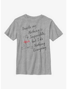 Disney Winnie The Pooh Nothing Is Impossible Youth T-Shirt, , hi-res