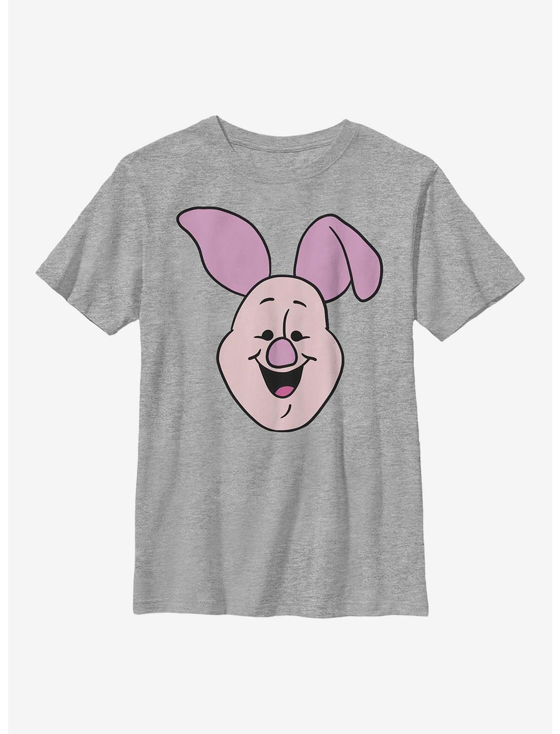Disney Winnie The Pooh Piglet Big Face Youth T-Shirt, ATH HTR, hi-res