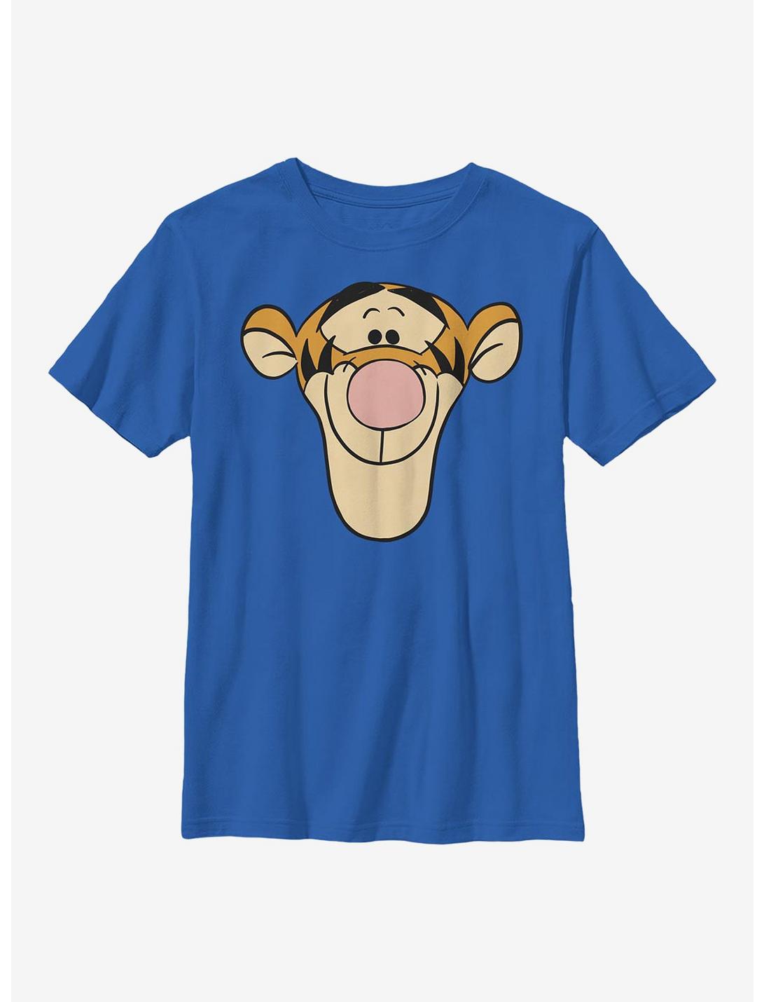 Disney Winnie The Pooh Tigger Big Face Youth T-Shirt, ROYAL, hi-res