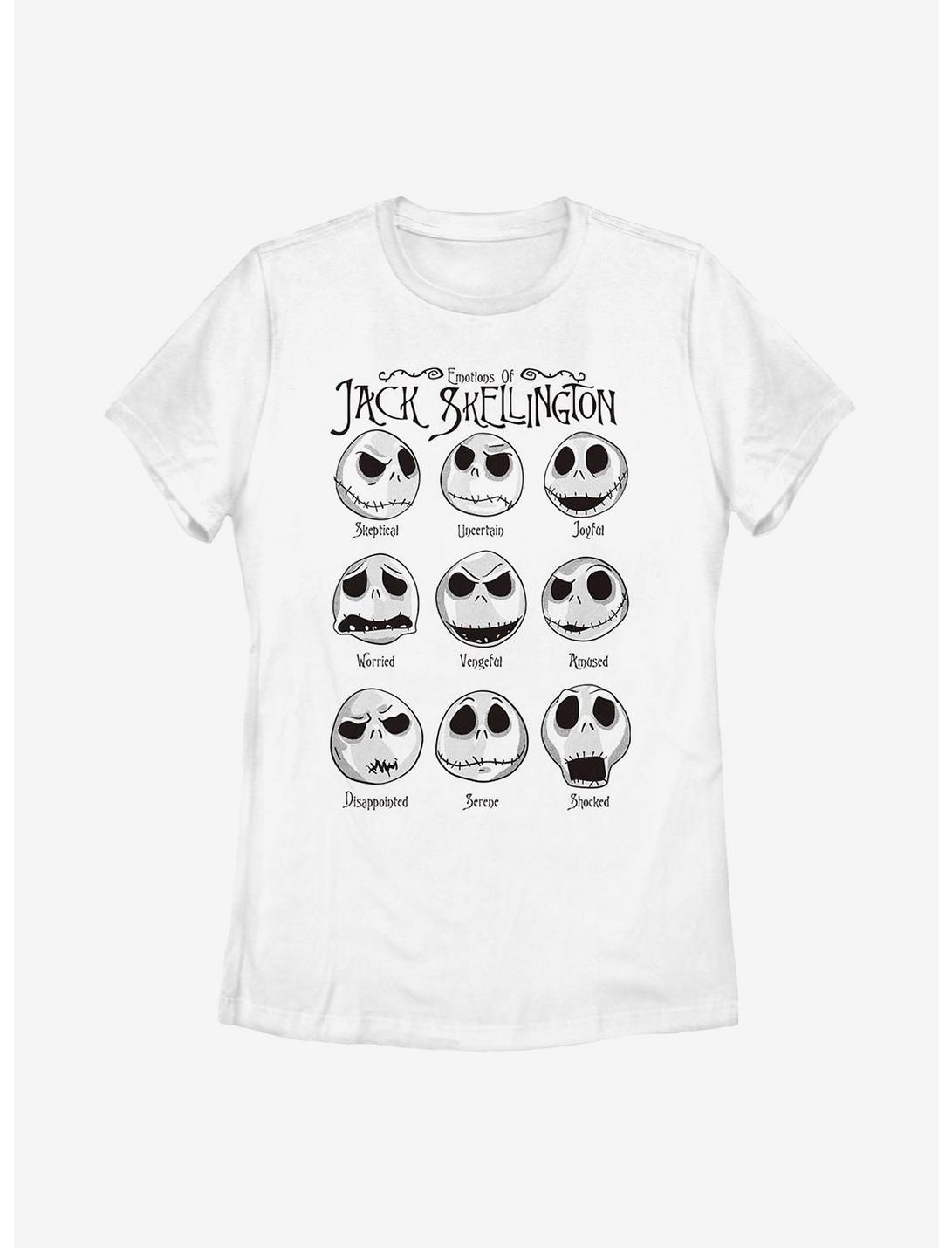 Disney The Nightmare Before Christmas Jack Emotions Womens T-Shirt, WHITE, hi-res