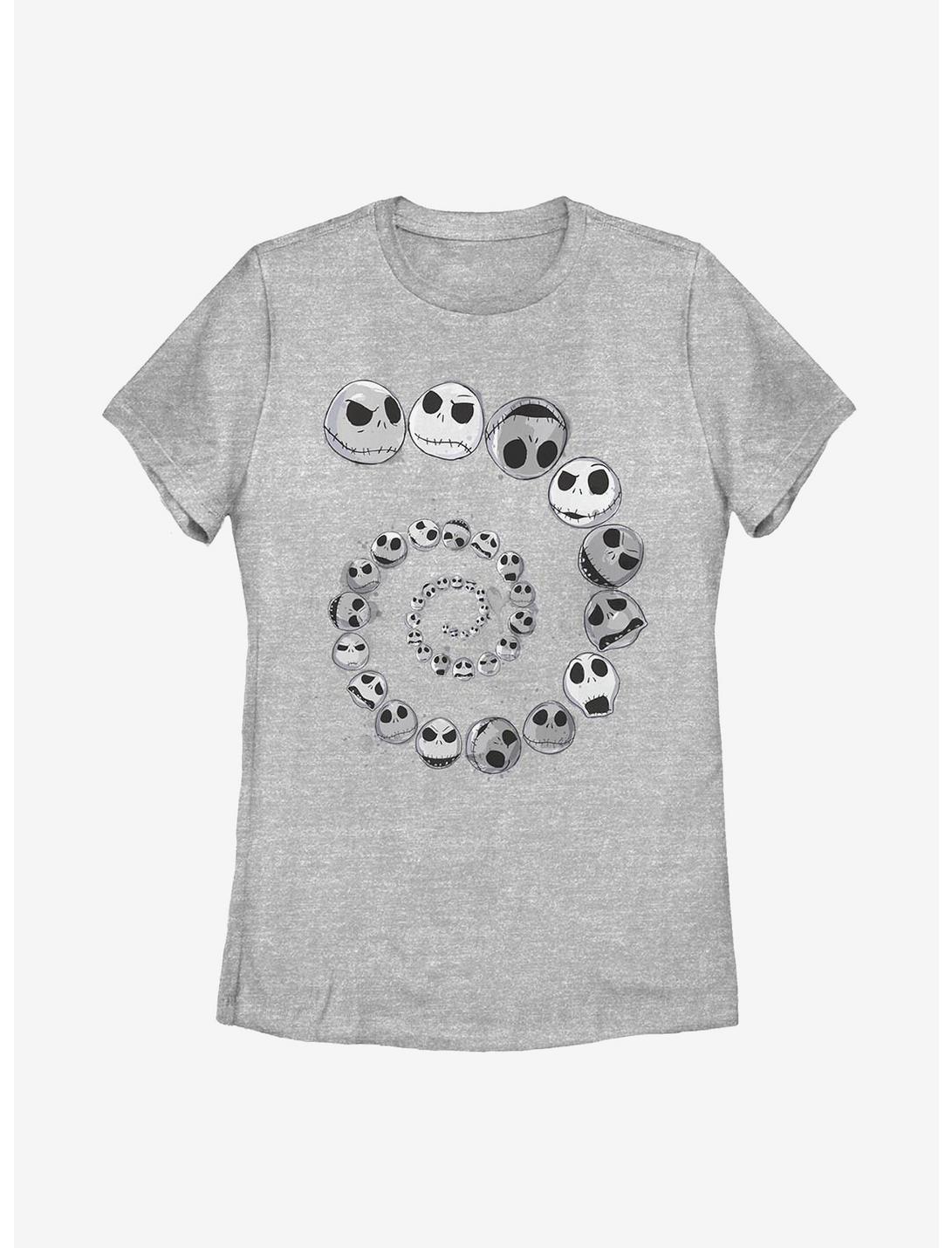 Disney The Nightmare Before Christmas Jack Emotions Spiral Womens T-Shirt, ATH HTR, hi-res