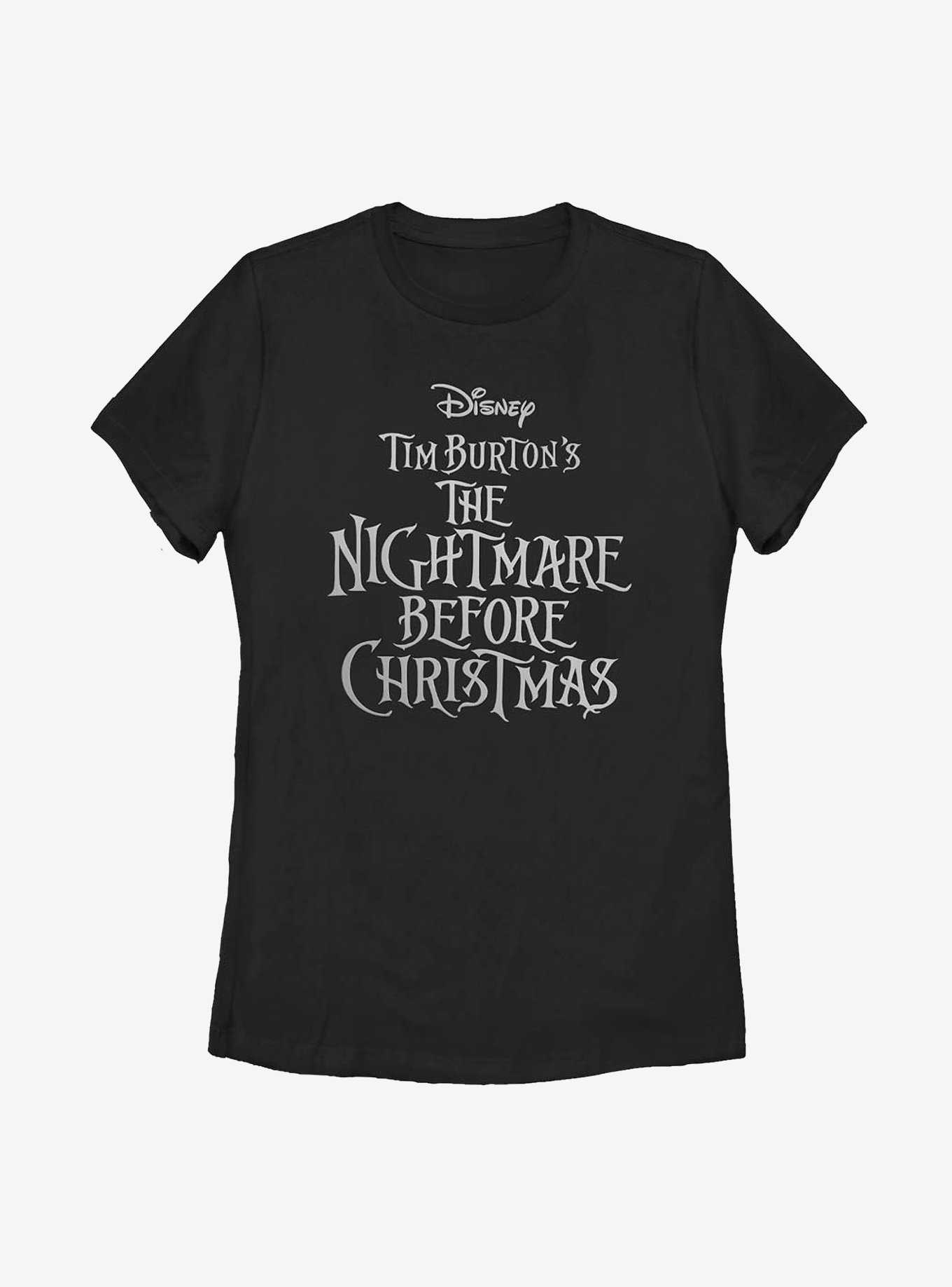 Disney The Nightmare Before Christmas Logo Womens T-Shirt, , hi-res