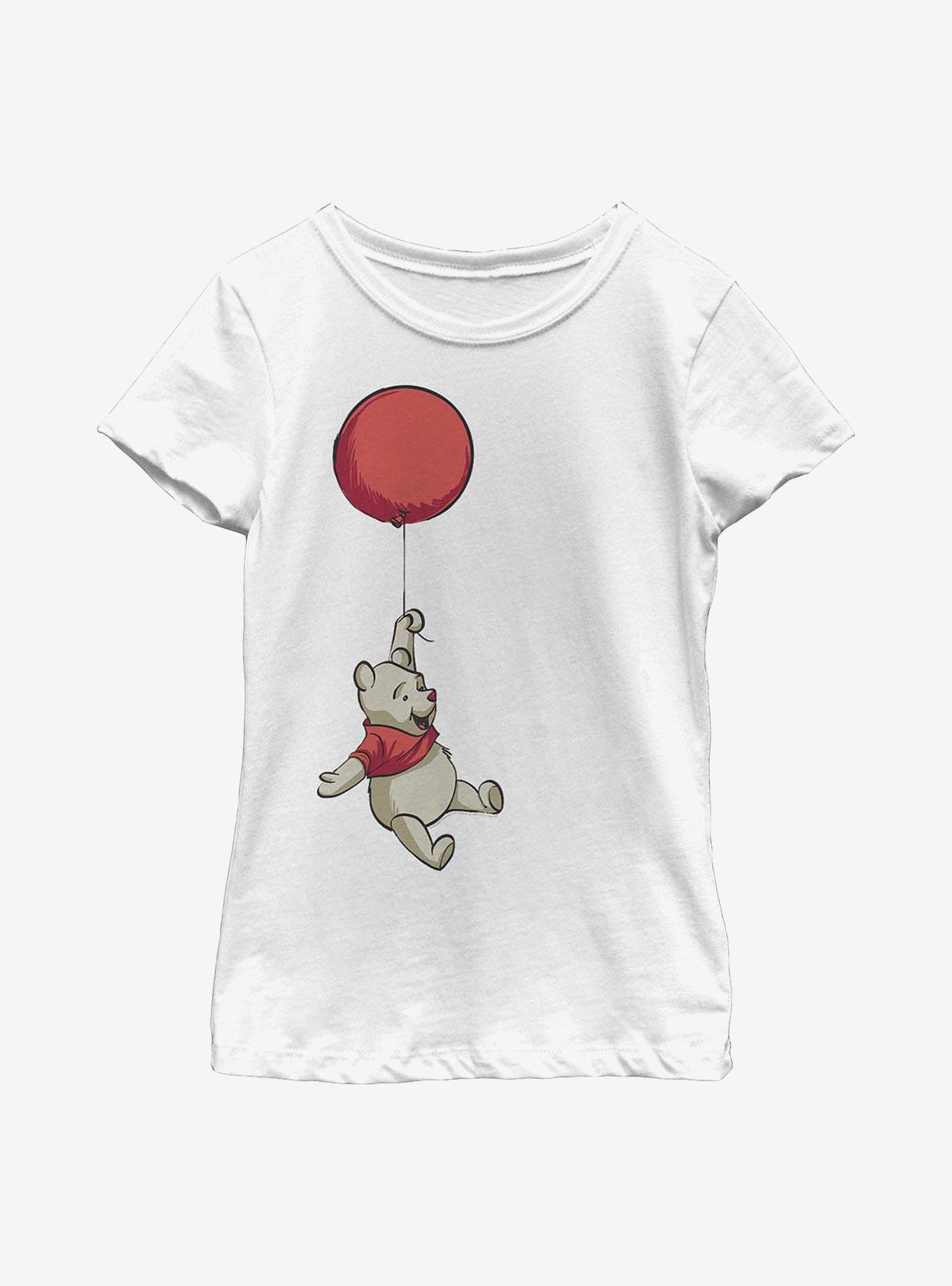 Disney Winnie The Pooh Balloon Winnie Youth Girls T-Shirt, , hi-res