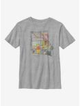 Plus Size Disney Winnie The Pooh Window Youth T-Shirt, ATH HTR, hi-res