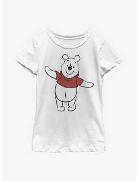 Disney Winnie The Pooh Basic Sketch Pooh Youth Girls T-Shirt, , hi-res