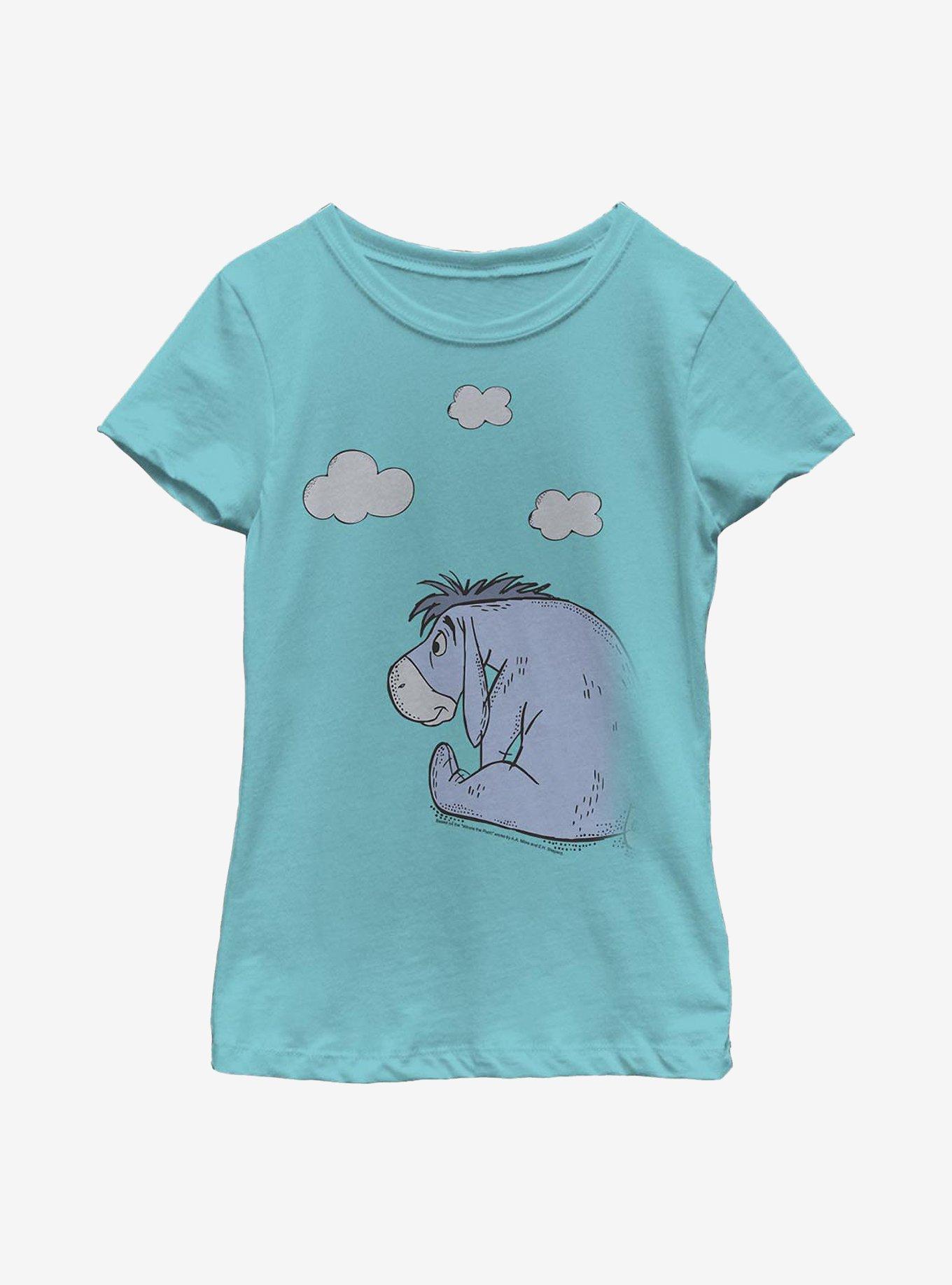 Disney Winnie The Pooh Clouldy Eeyore Youth Girls T-Shirt, , hi-res