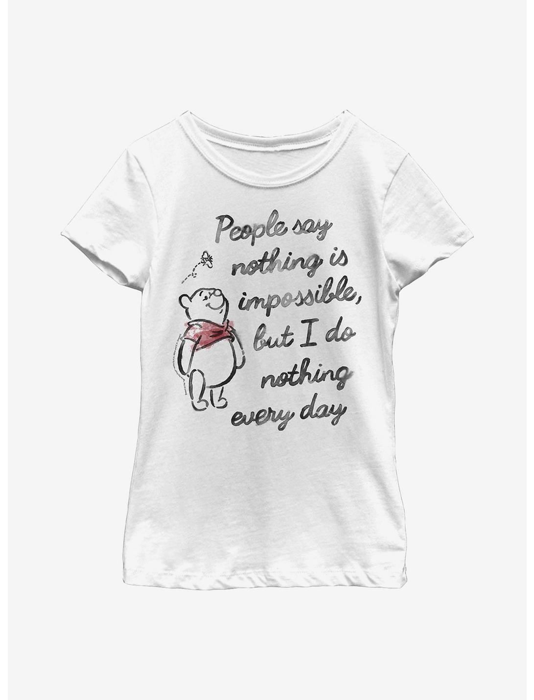 Disney Winnie The Pooh Impossible Youth Girls T-Shirt, WHITE, hi-res