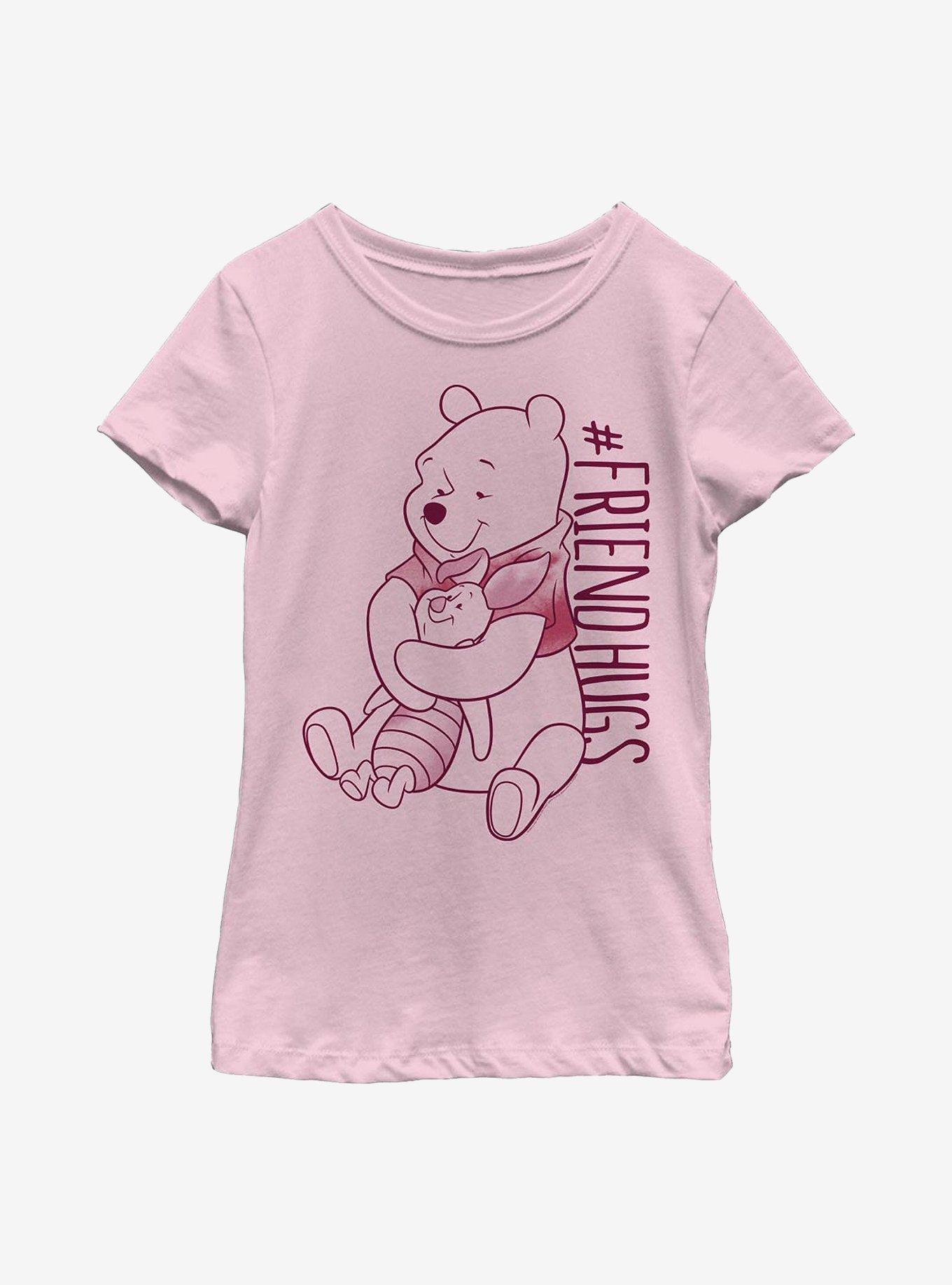 Disney Winnie The Pooh Piglet Pooh Hugs Youth Girls T-Shirt, , hi-res