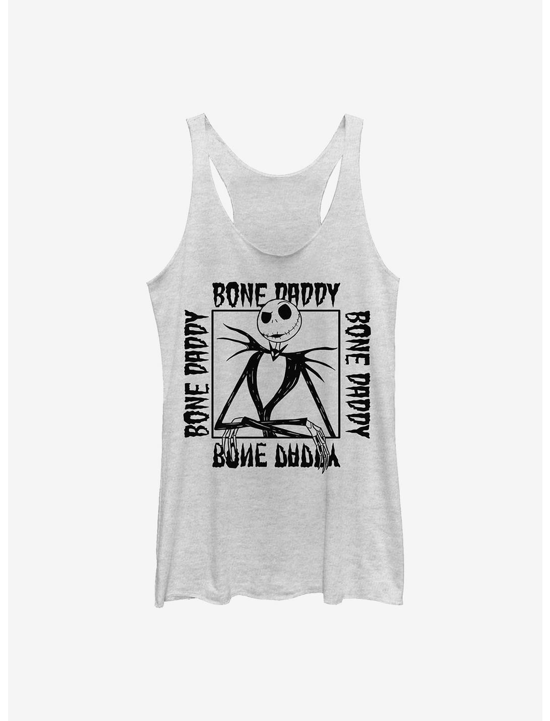 Plus Size Disney The Nightmare Before Christmas Bone Daddy Womens Tank Top, WHITE HTR, hi-res