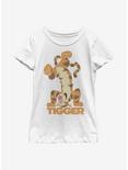 Disney Winnie The Pooh Tigger Bounce Youth Girls T-Shirt, WHITE, hi-res