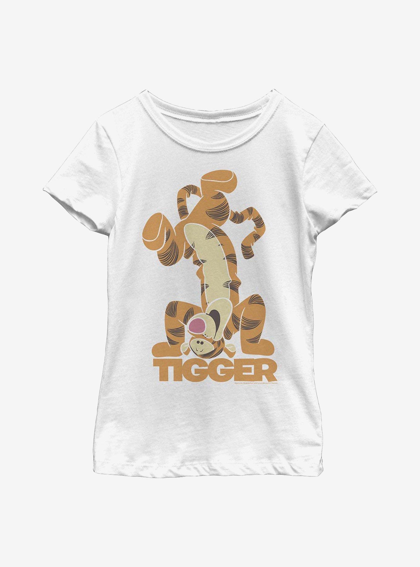 Disney Winnie The Pooh Tigger Bounce Youth Girls T-Shirt, WHITE, hi-res