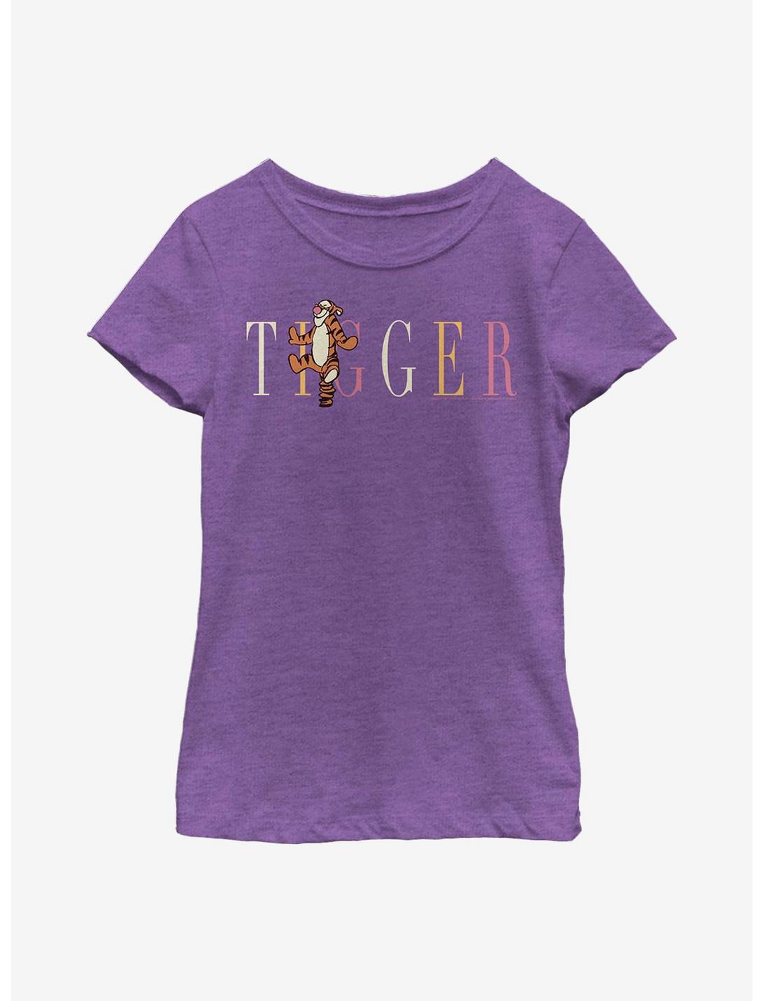 Disney Winnie The Pooh Tigger Fashion Youth Girls T-Shirt, PURPLE BERRY, hi-res