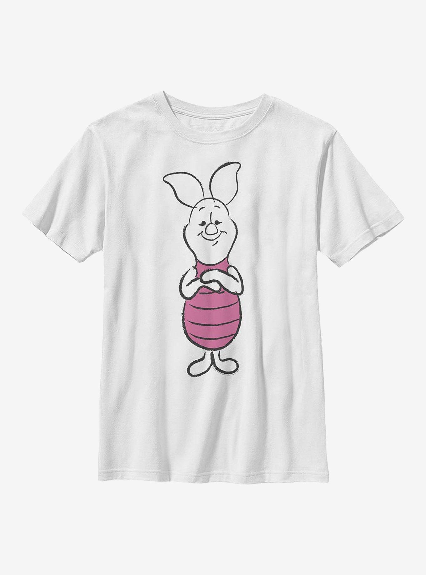 Disney Winnie The Pooh Basic Sketch Piglet Youth T-Shirt, , hi-res