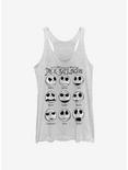 Disney The Nightmare Before Christmas Jack Emotions Womens Tank Top, WHITE HTR, hi-res