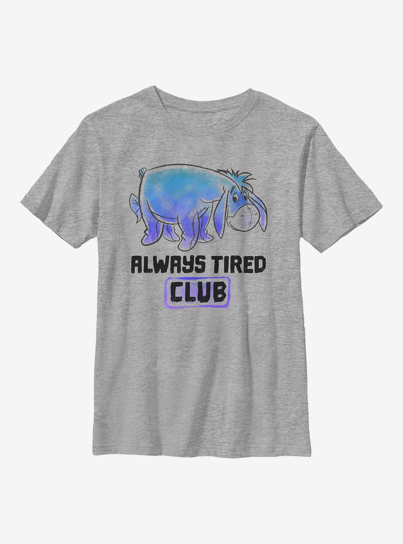 Disney Winnie The Pooh Eeyore Tired Club Youth T-Shirt, , hi-res