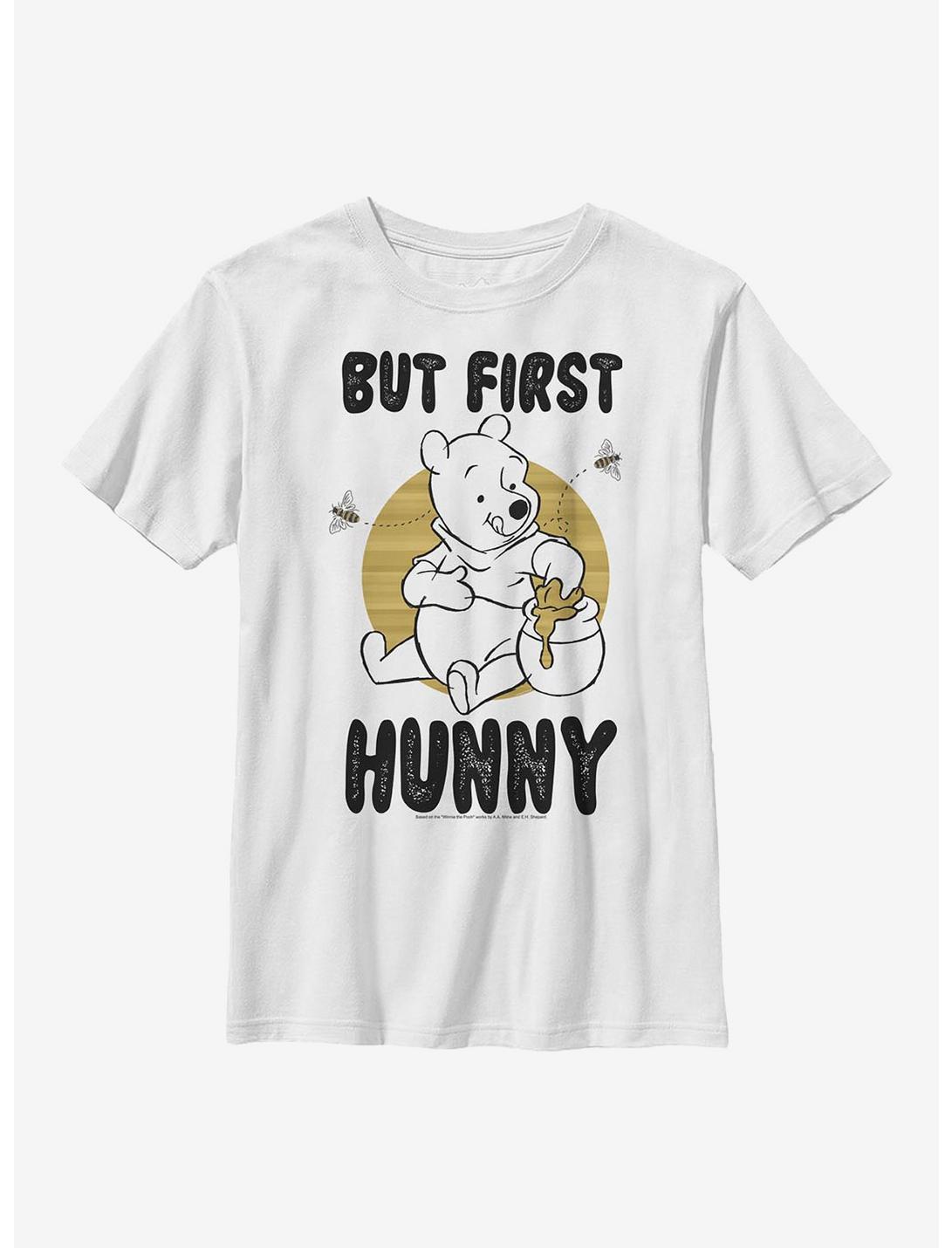 Disney Winnie The Pooh First Hunny Youth T-Shirt, WHITE, hi-res