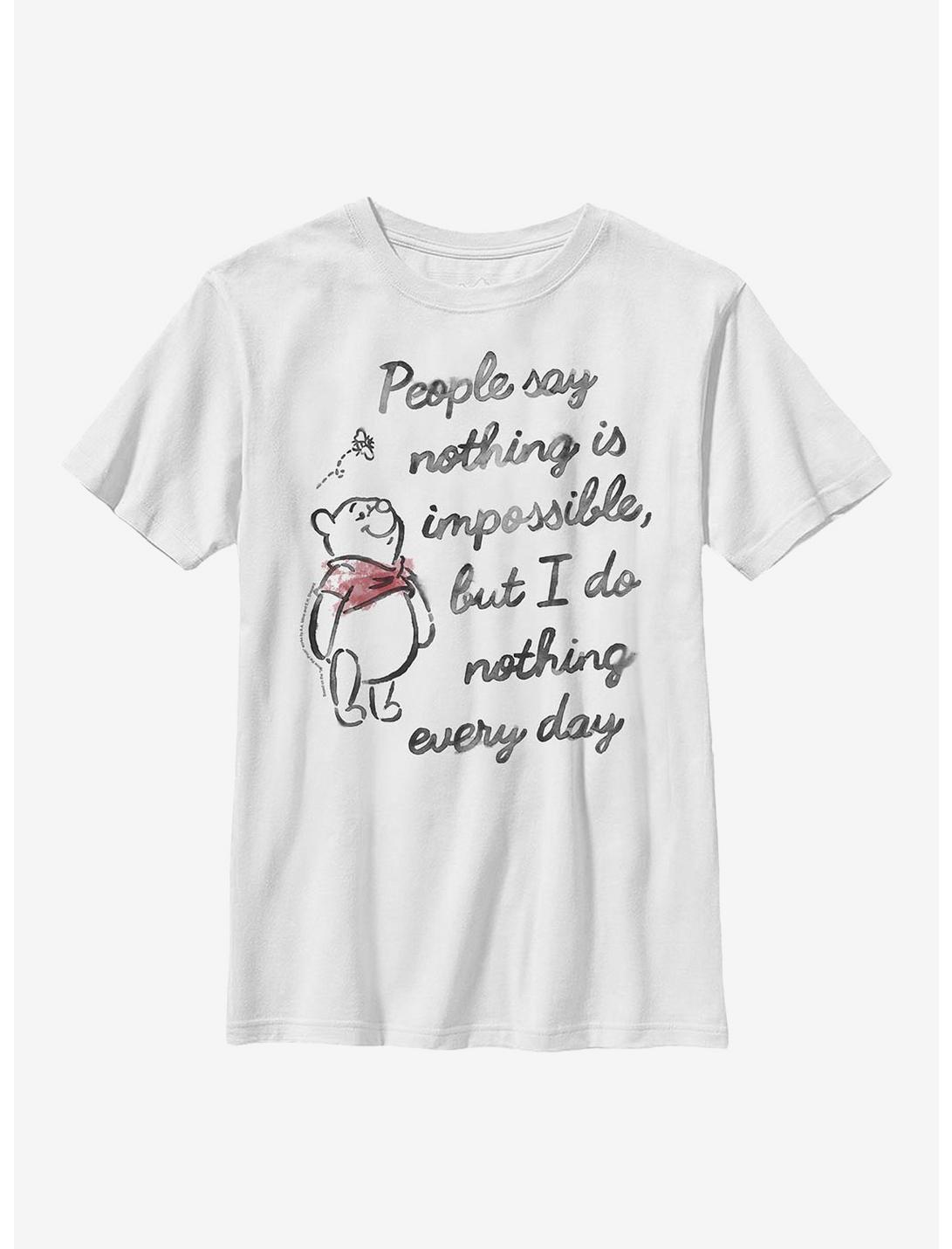 Disney Winnie The Pooh Impossible Youth T-Shirt, WHITE, hi-res