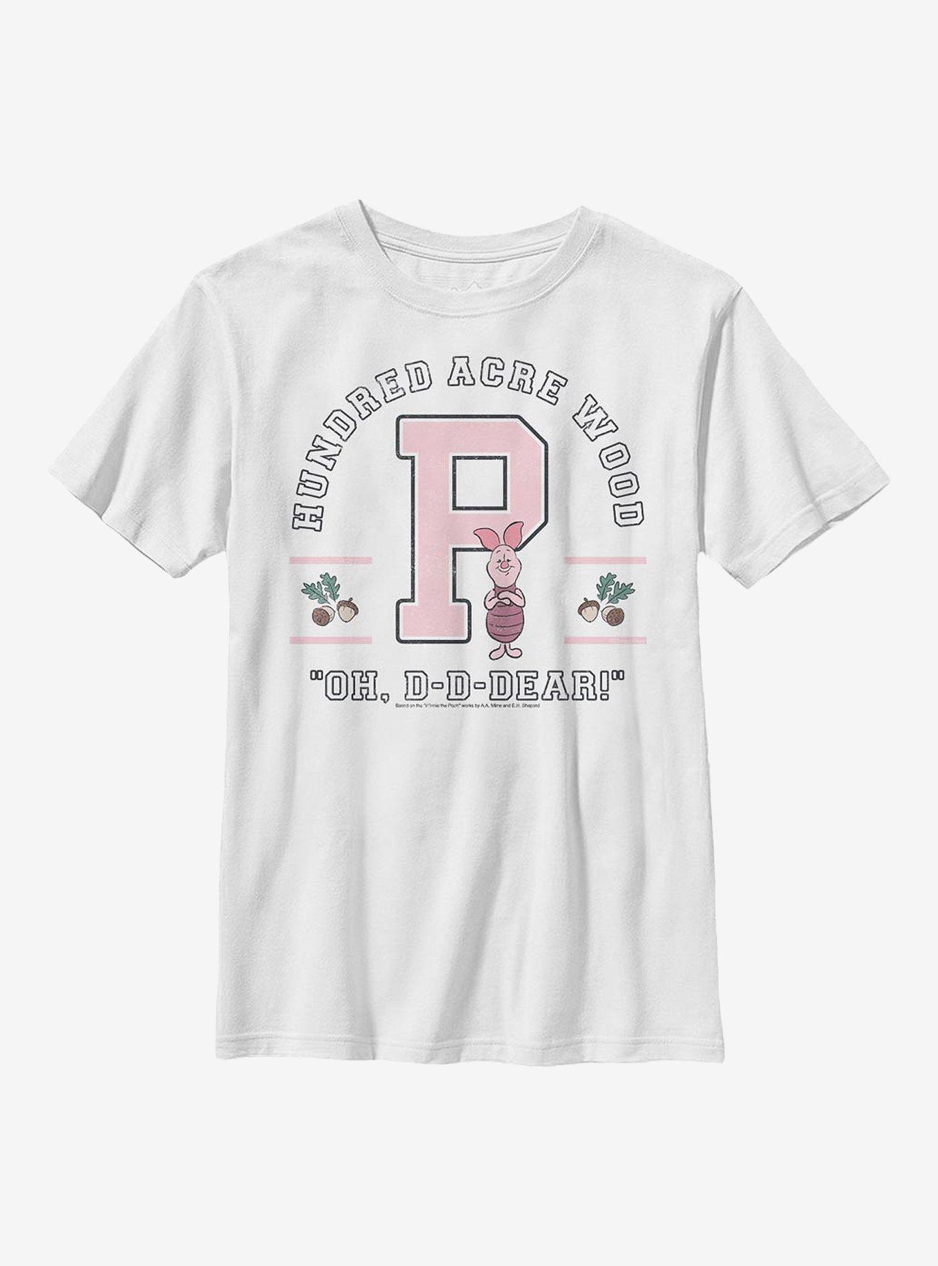 Disney Winnie The Pooh Piglet Collegiate Youth T-Shirt, , hi-res