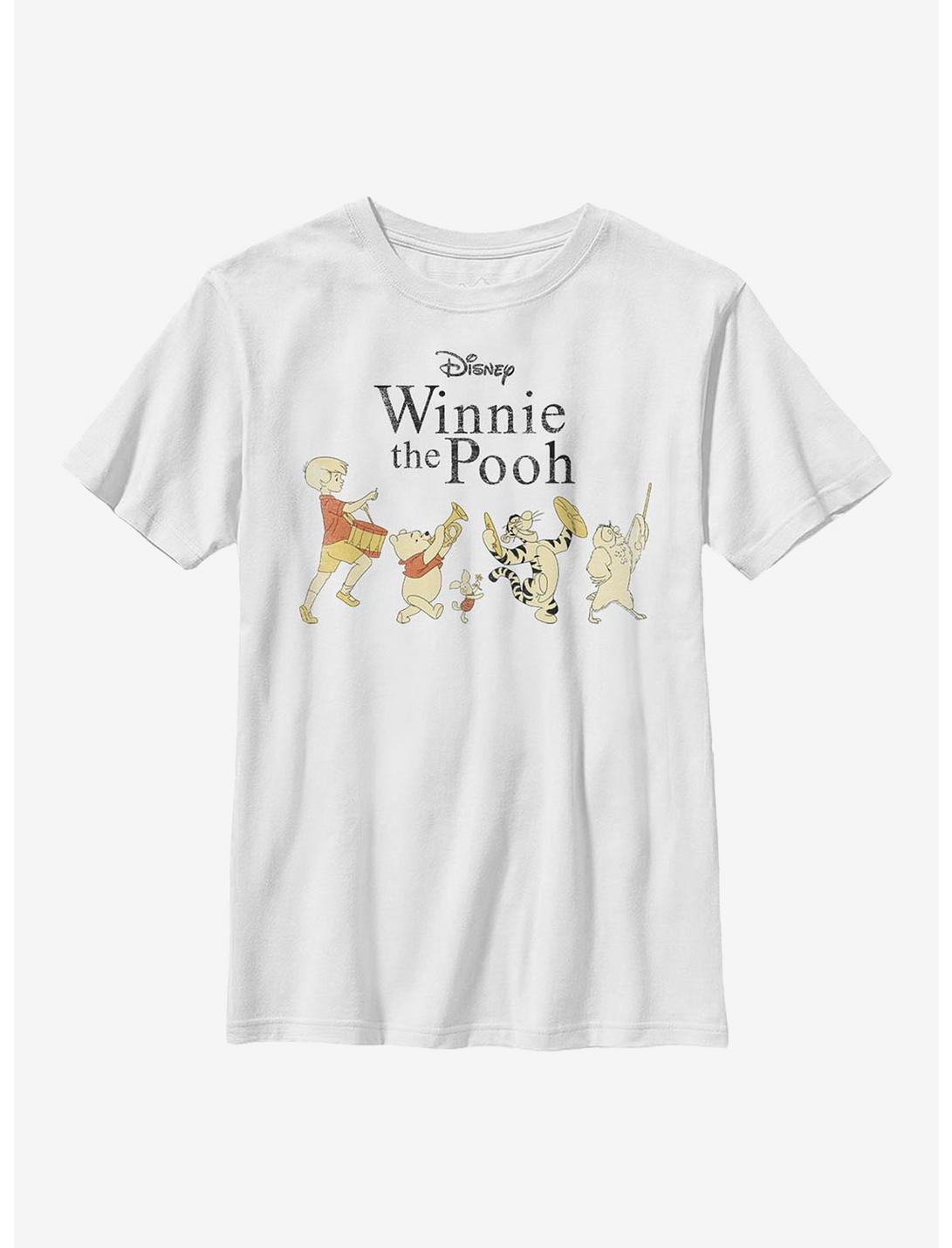 Disney Winnie The Pooh Parade Youth T-Shirt, WHITE, hi-res