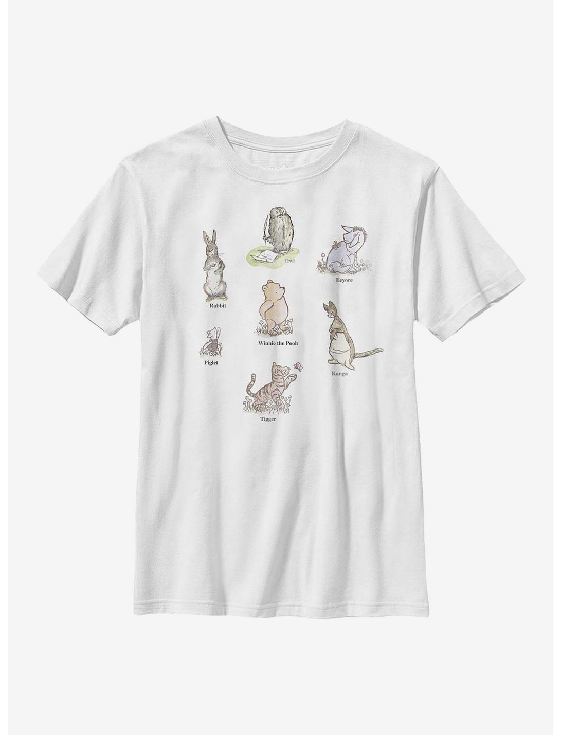 Disney Winnie The Pooh Poster Youth T-Shirt, WHITE, hi-res