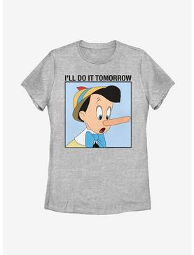 Disney Pinocchio Do It Tomorrow Womens T-Shirt, , hi-res
