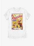 Disney Pinocchio Story Book Poster Womens T-Shirt, WHITE, hi-res
