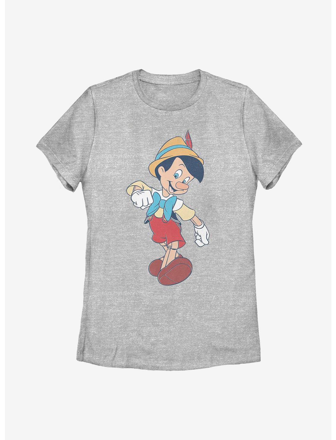 Disney Pinocchio Vintage Pinocchio Womens T-Shirt, ATH HTR, hi-res