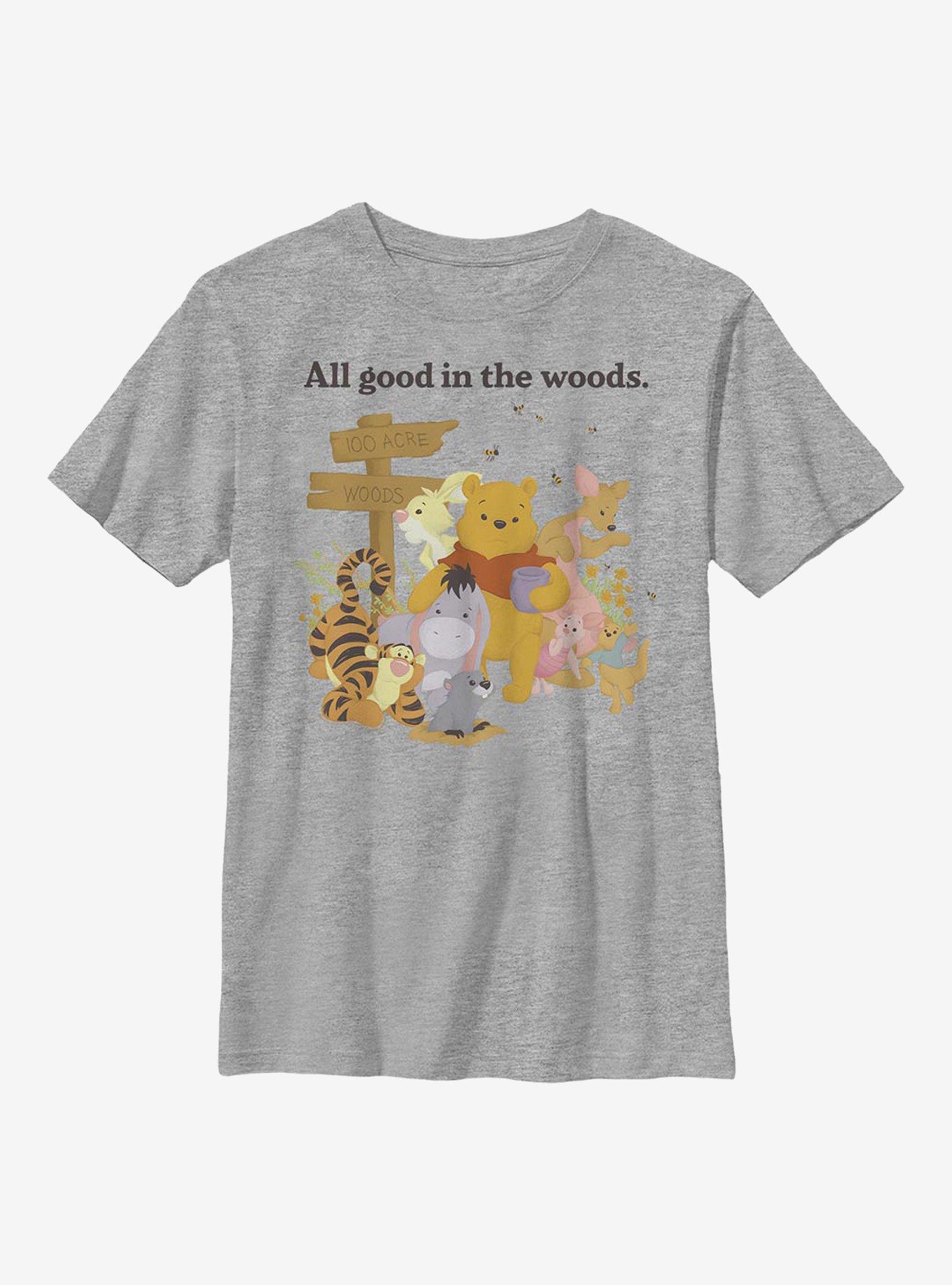 Disney Winnie The Pooh In The Woods Youth T-Shirt, ATH HTR, hi-res