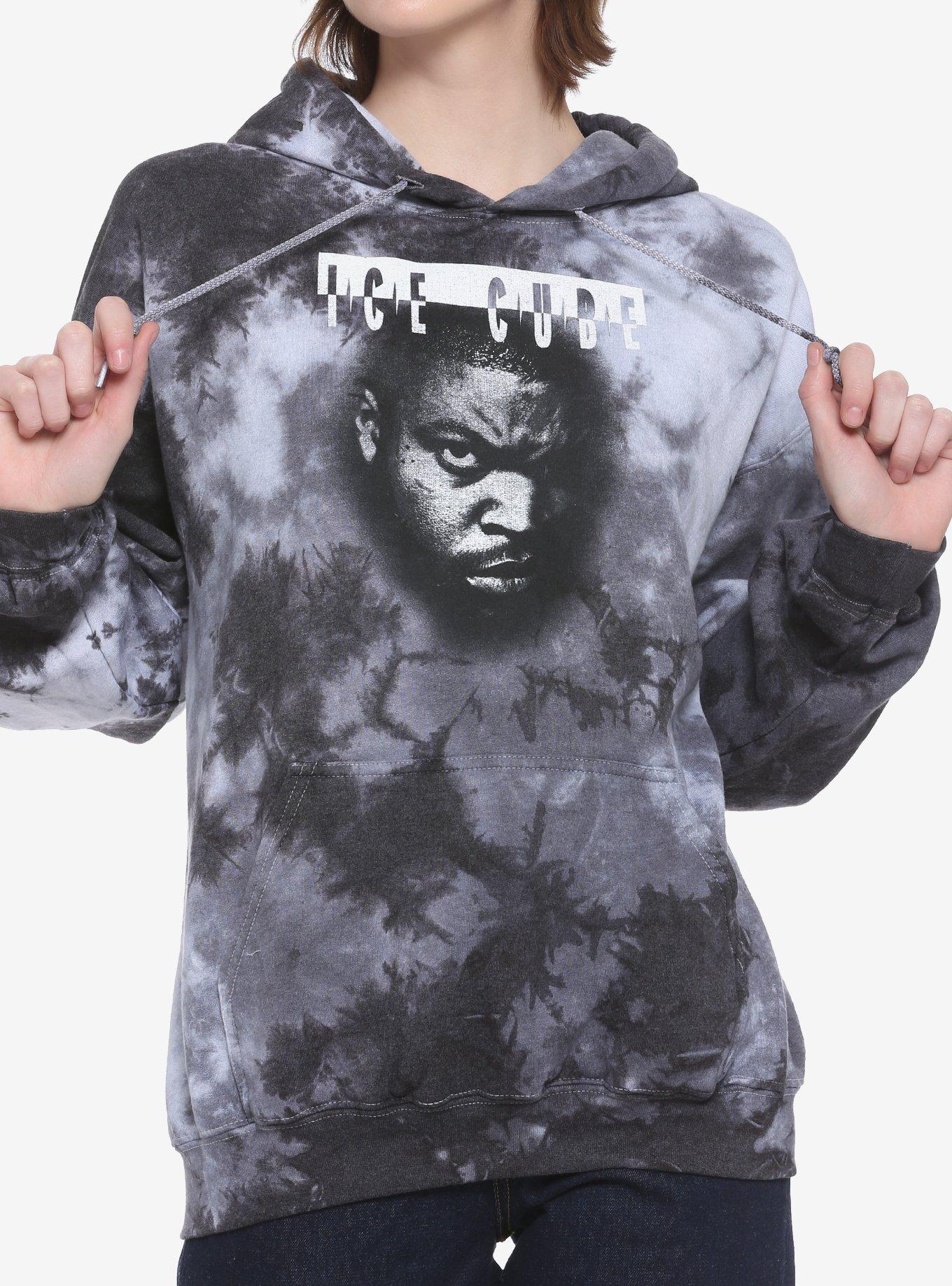 Ice Cube Black & White Photo Tie-Dye Hoodie, MULTI, hi-res