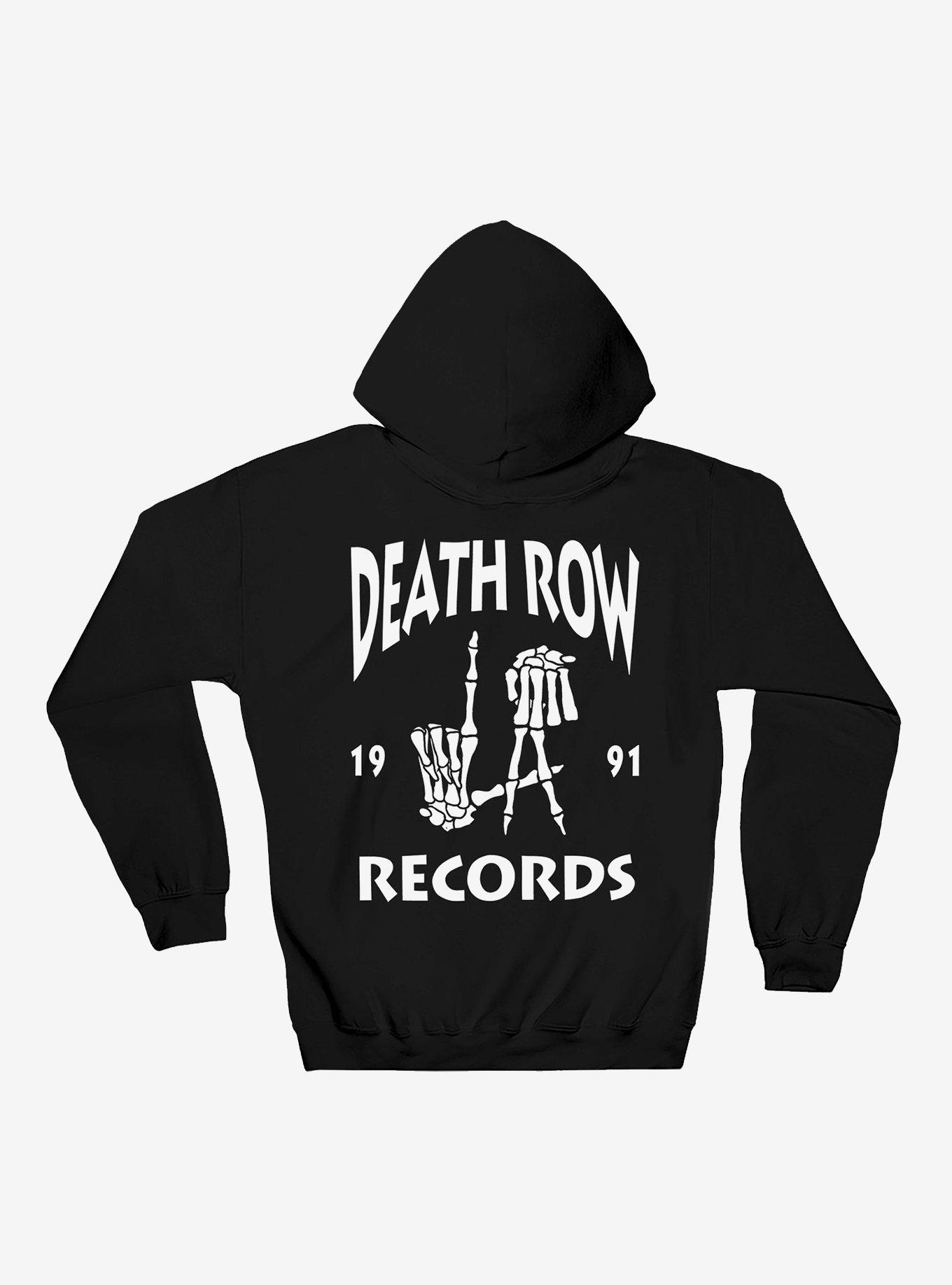 Death Row Records Logo Hoodie, BLACK, hi-res