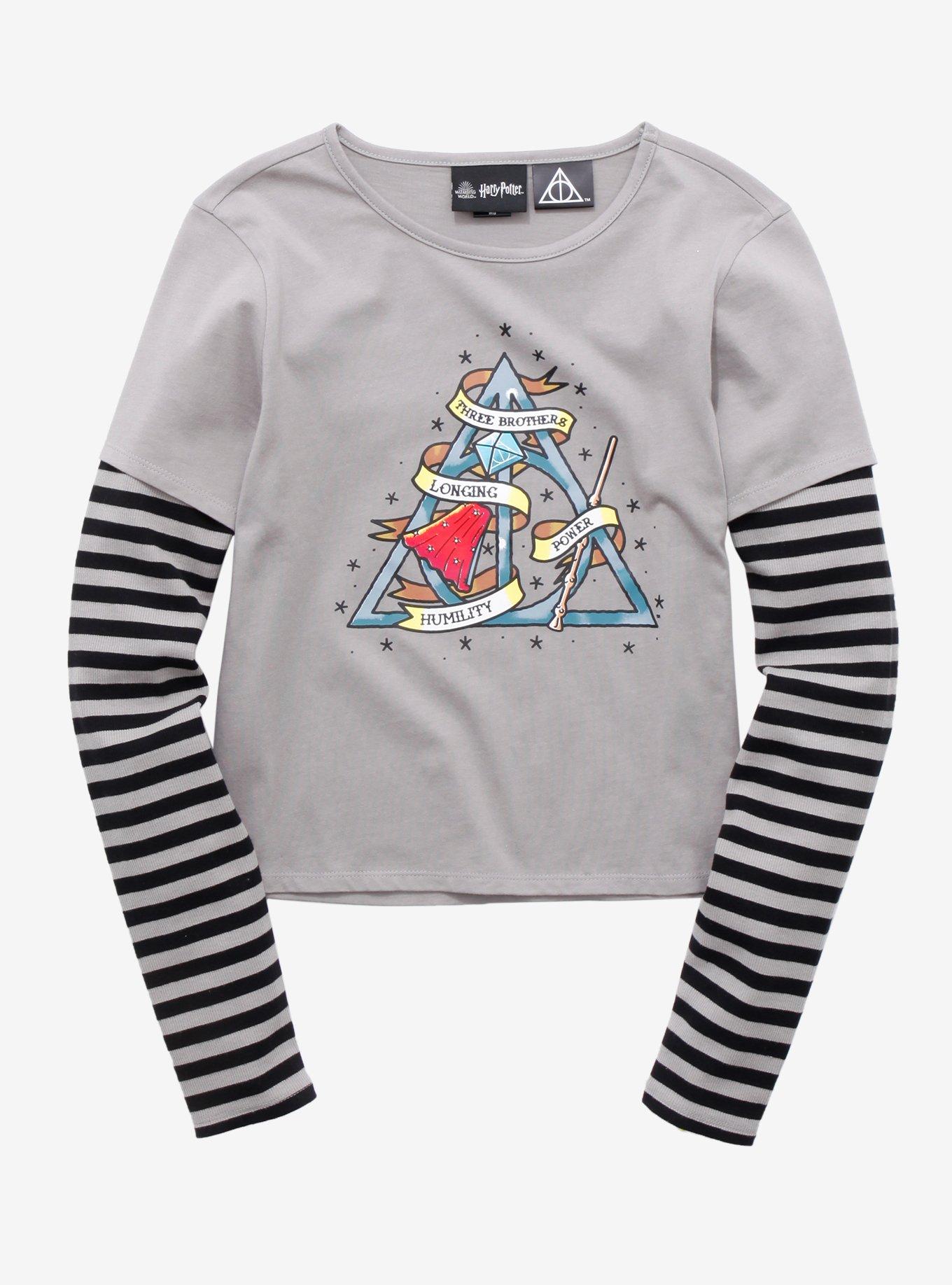 Harry Potter Deathly Hallows Girls Long-Sleeve T-Shirt, MULTI, hi-res