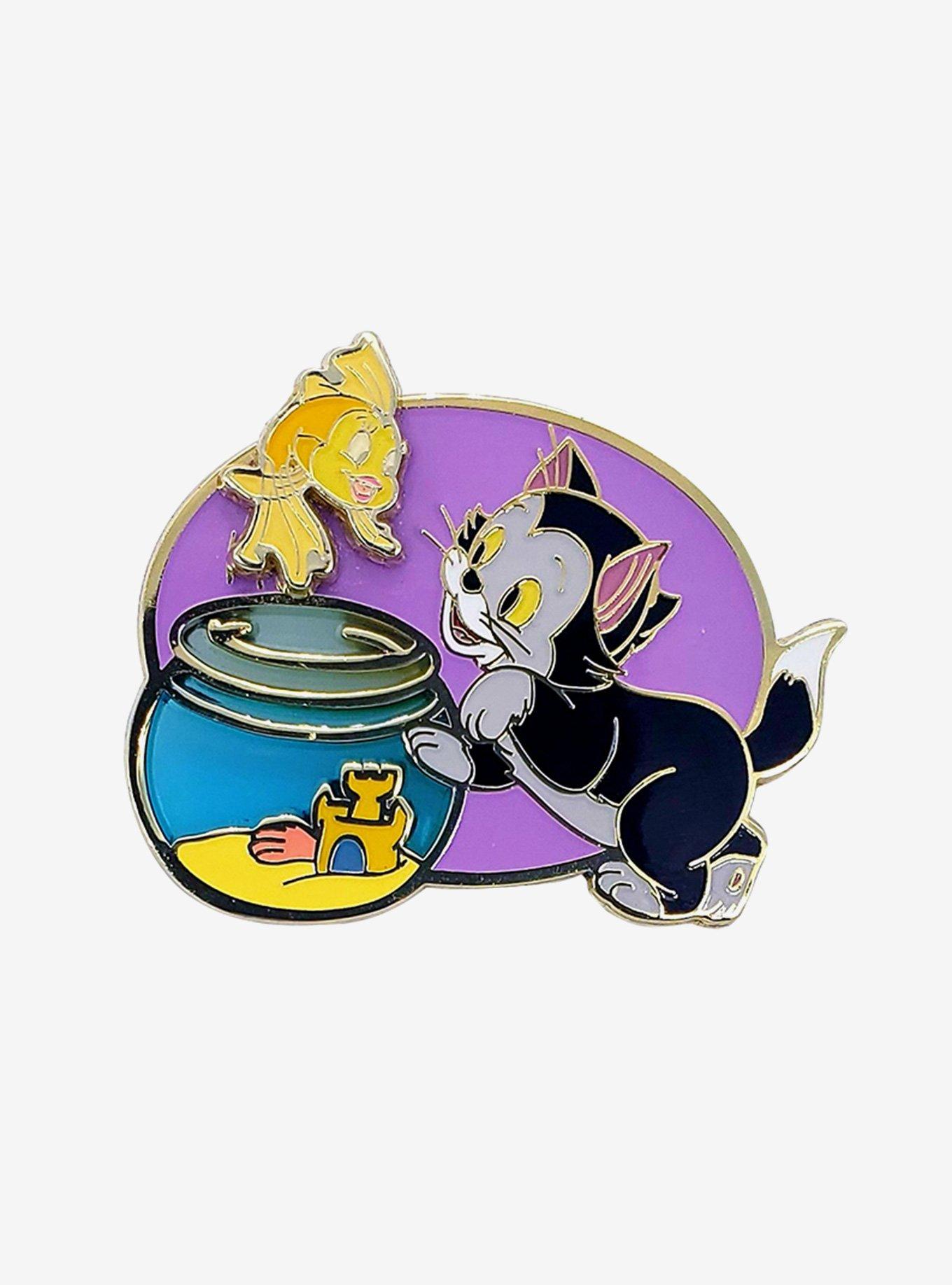 Disney Pinocchio Figaro Cleo Layered Enamel Pin - BoxLunch Exclusive, , hi-res
