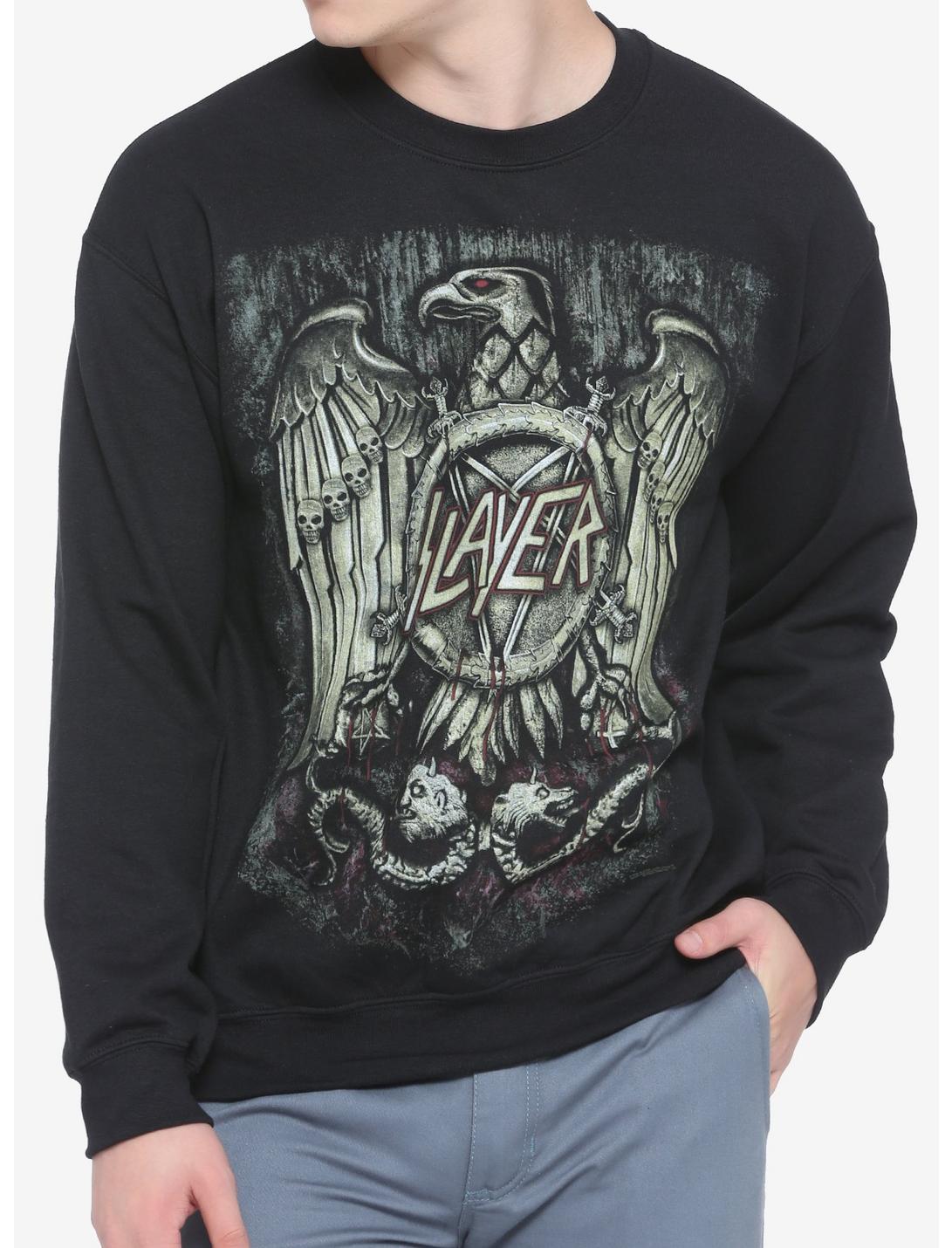 Slayer Eagle Logo Sweatshirt, BLACK, hi-res