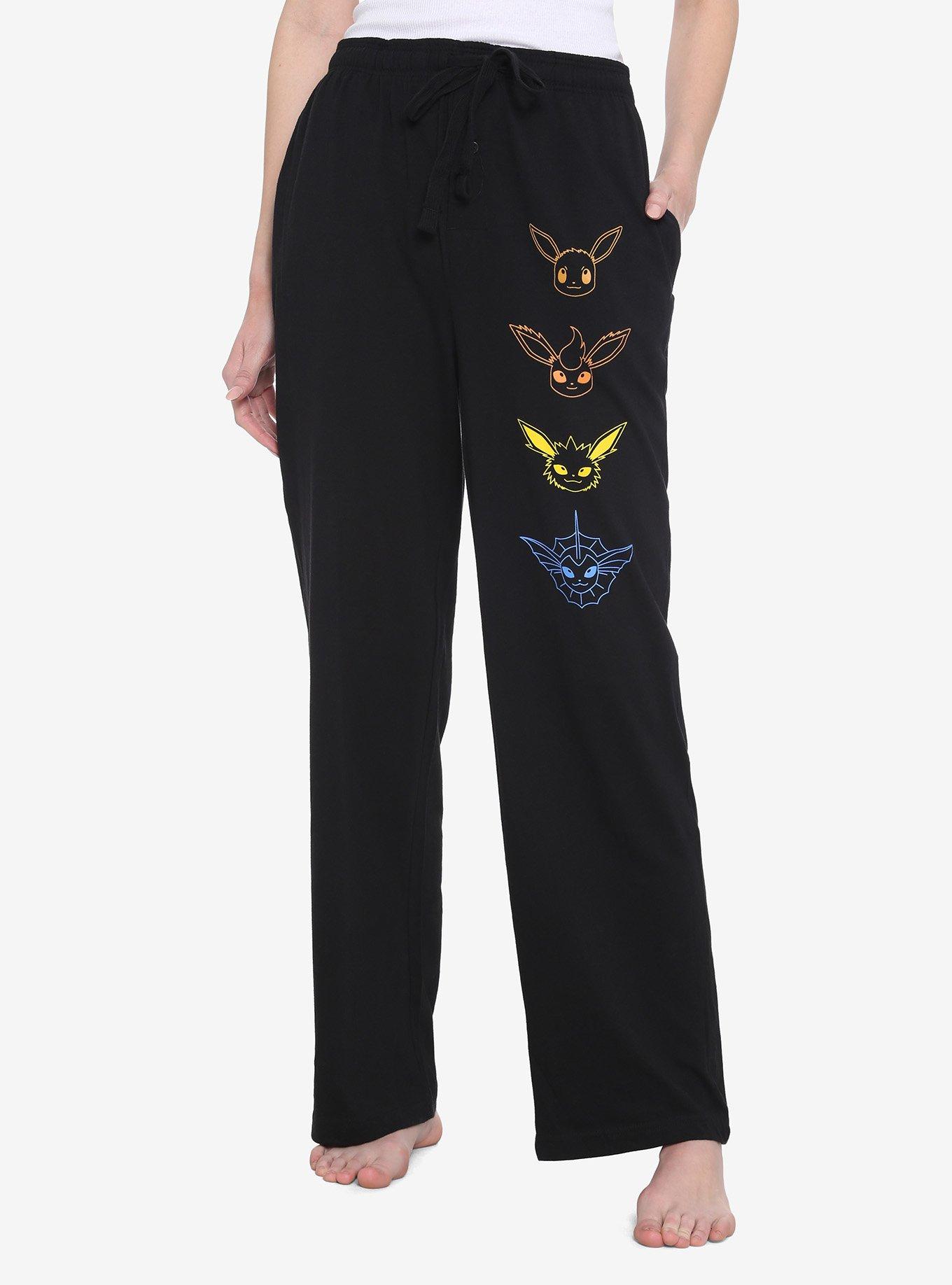 Pokemon Eeveelutions Pajama Pants, BLACK, hi-res