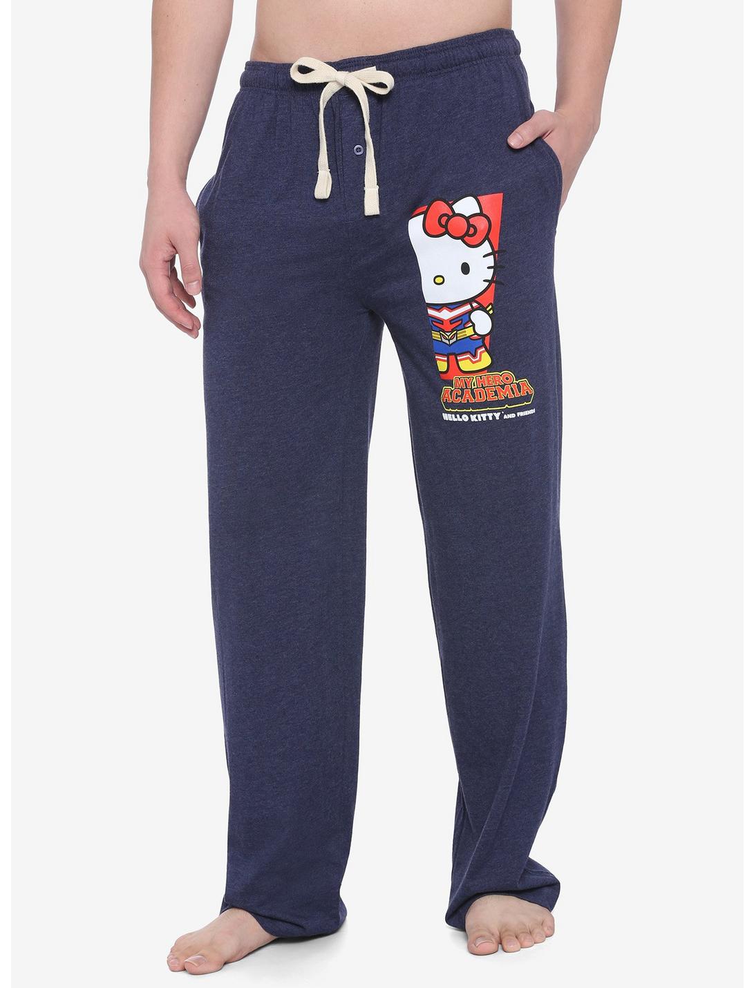 My Hero Academia X Hello Kitty And Friends All Might Hello Kitty Pajama Pants, BLACK, hi-res