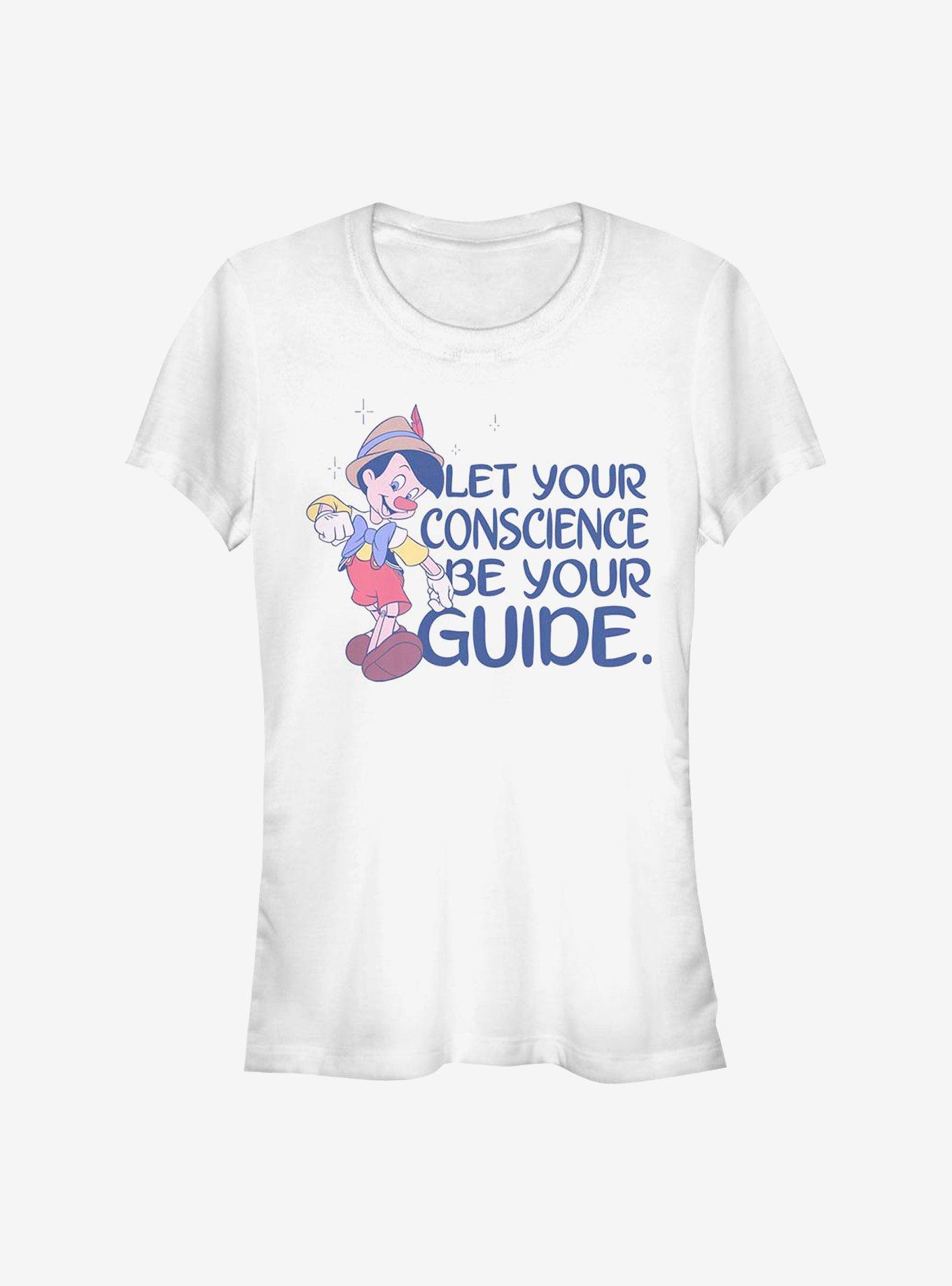 Disney Pinocchio Conscious Heart Girls T-Shirt, WHITE, hi-res