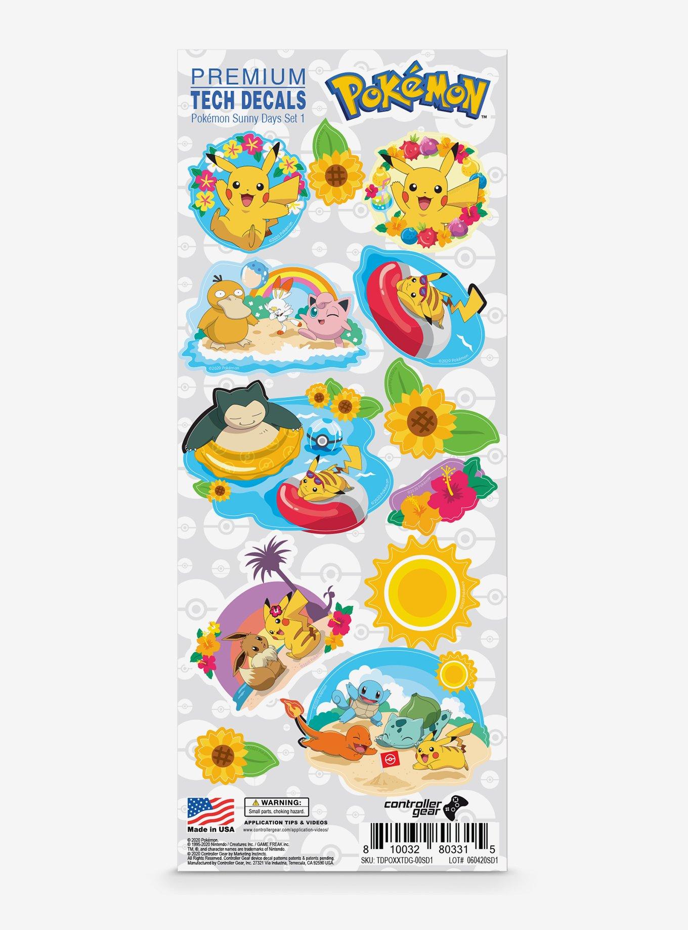 Pokemon Sunny Day Tech Decals, , hi-res