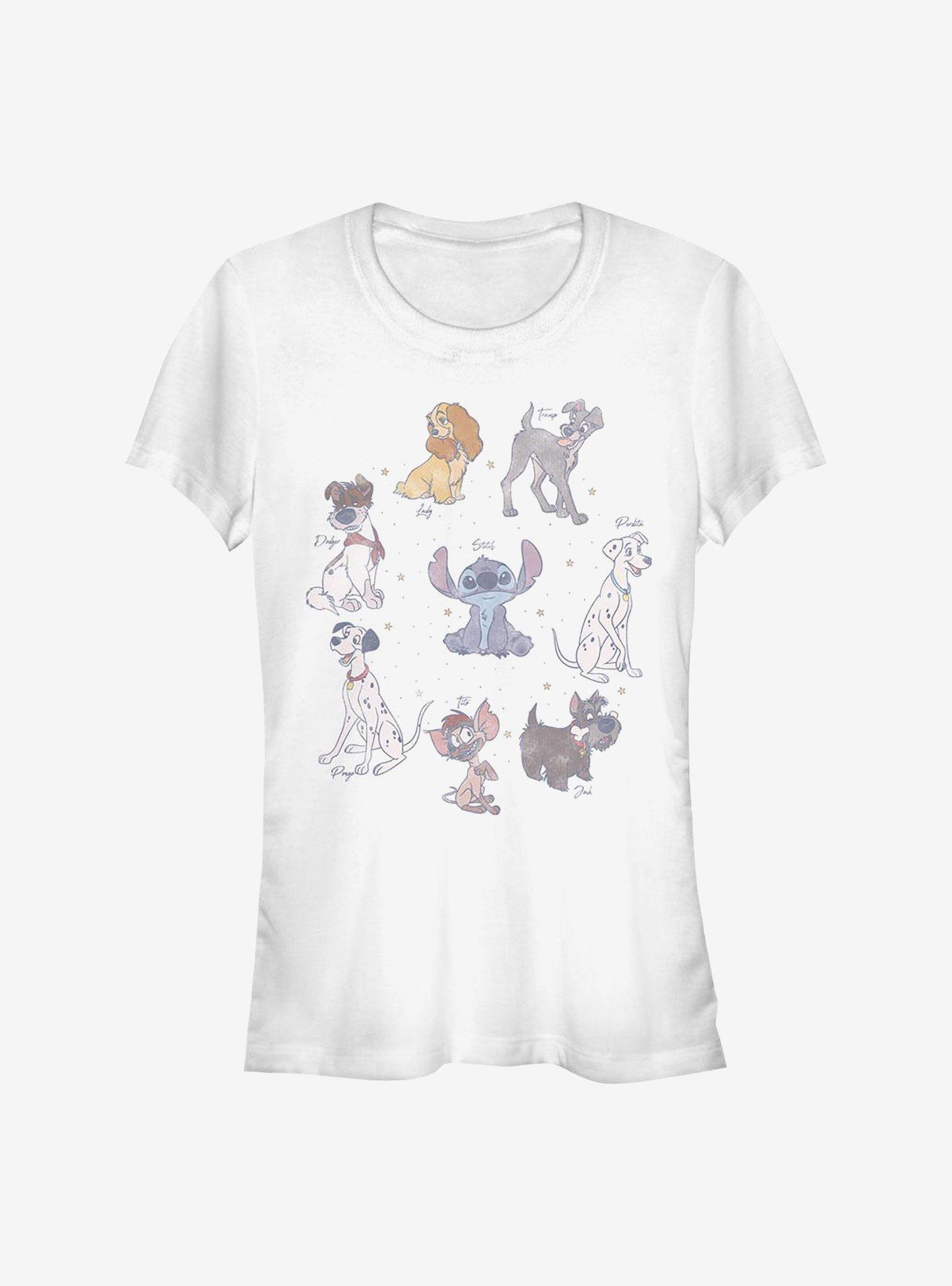 Disney Classic Dogs Girls T-Shirt, WHITE, hi-res