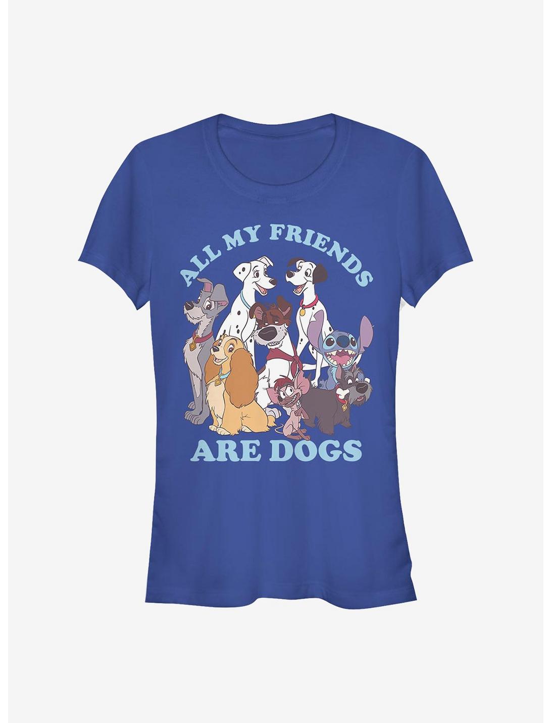 Disney Classic Dog Friends Girls T-Shirt, ROYAL, hi-res
