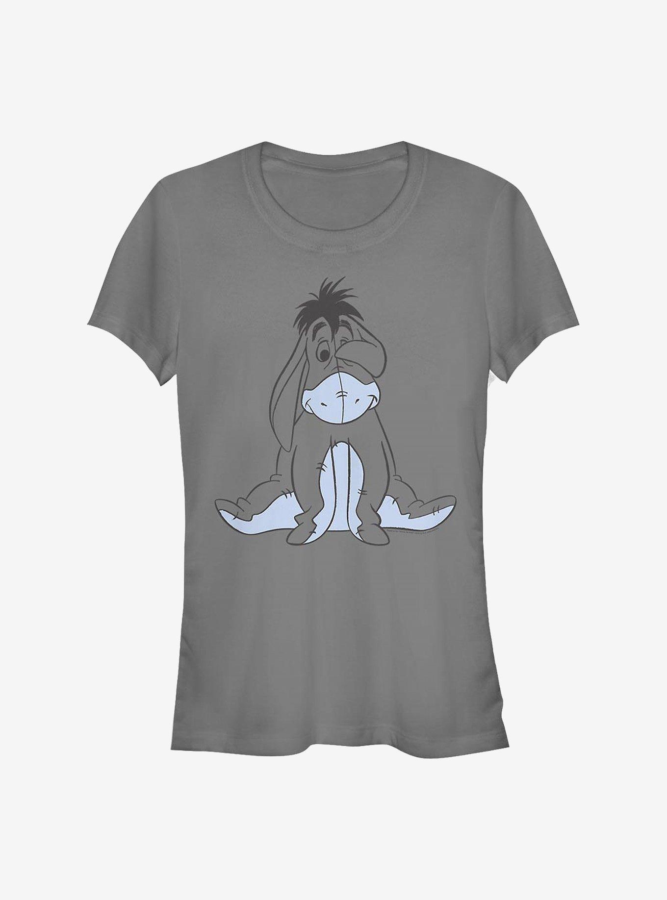 Disney Winnie The Pooh Basic Sketch Eeyore Girls T-Shirt, CHARCOAL, hi-res