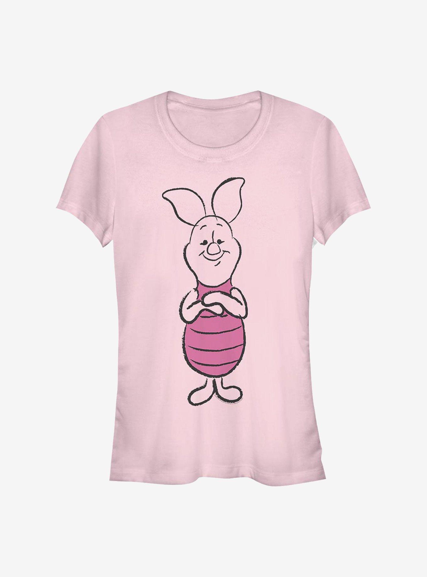 Disney Winnie The Pooh Basic Sketch Piglet Girls T-Shirt, LIGHT PINK, hi-res