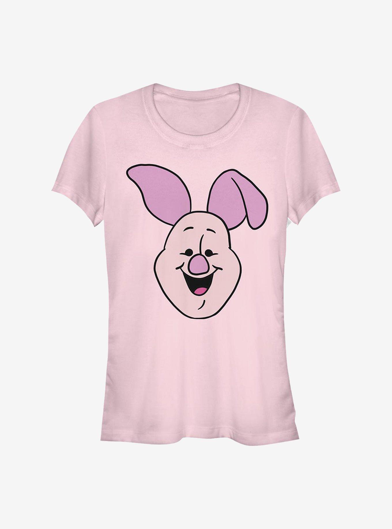 Disney Winnie The Pooh Piglet Big Face Girls T-Shirt, LIGHT PINK, hi-res