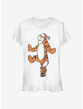 Disney Winnie The Pooh Basic Sketch Tigger Girls T-Shirt, WHITE, hi-res