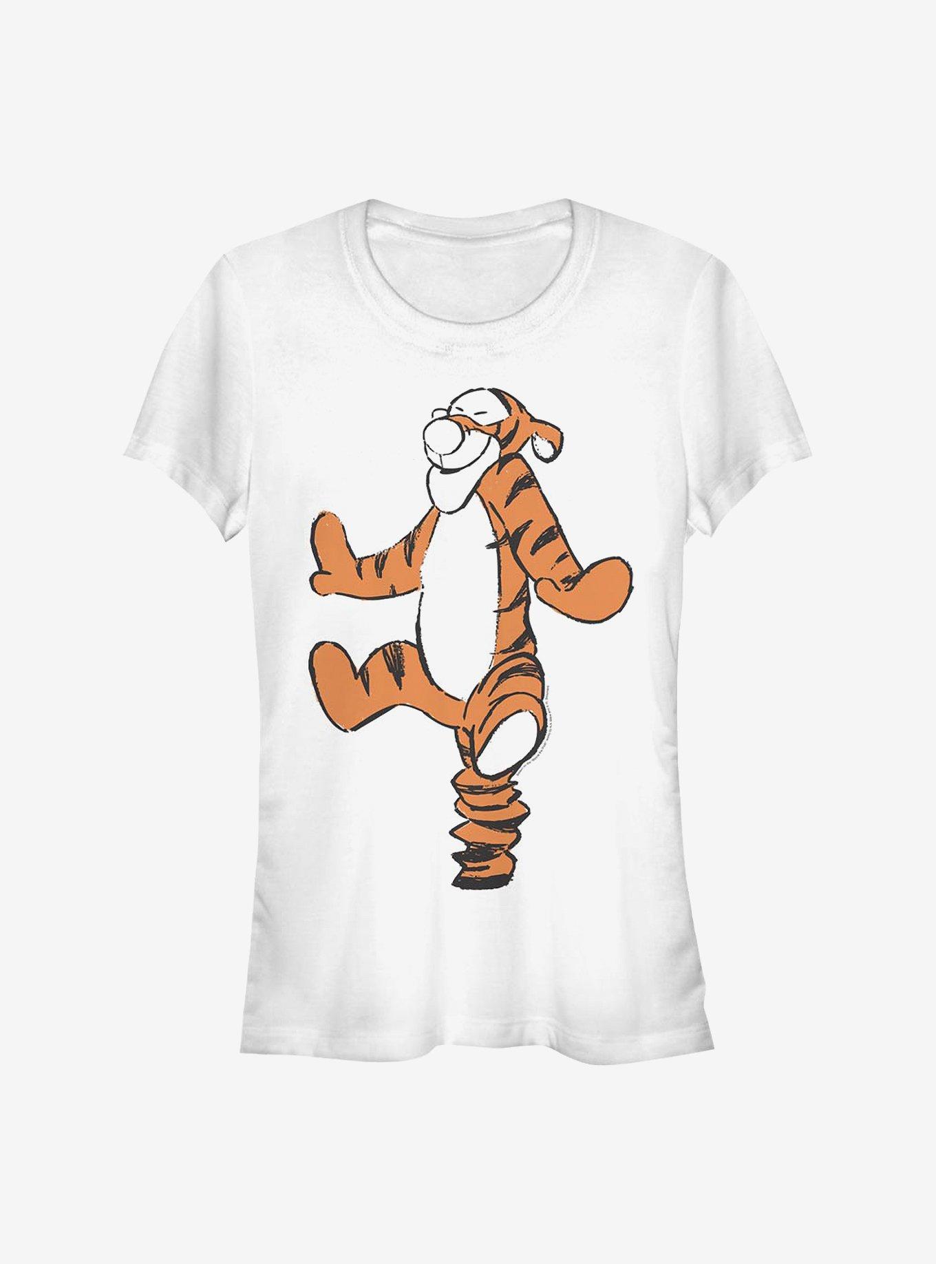 Disney Winnie The Pooh Basic Sketch Tigger Girls T-Shirt, , hi-res