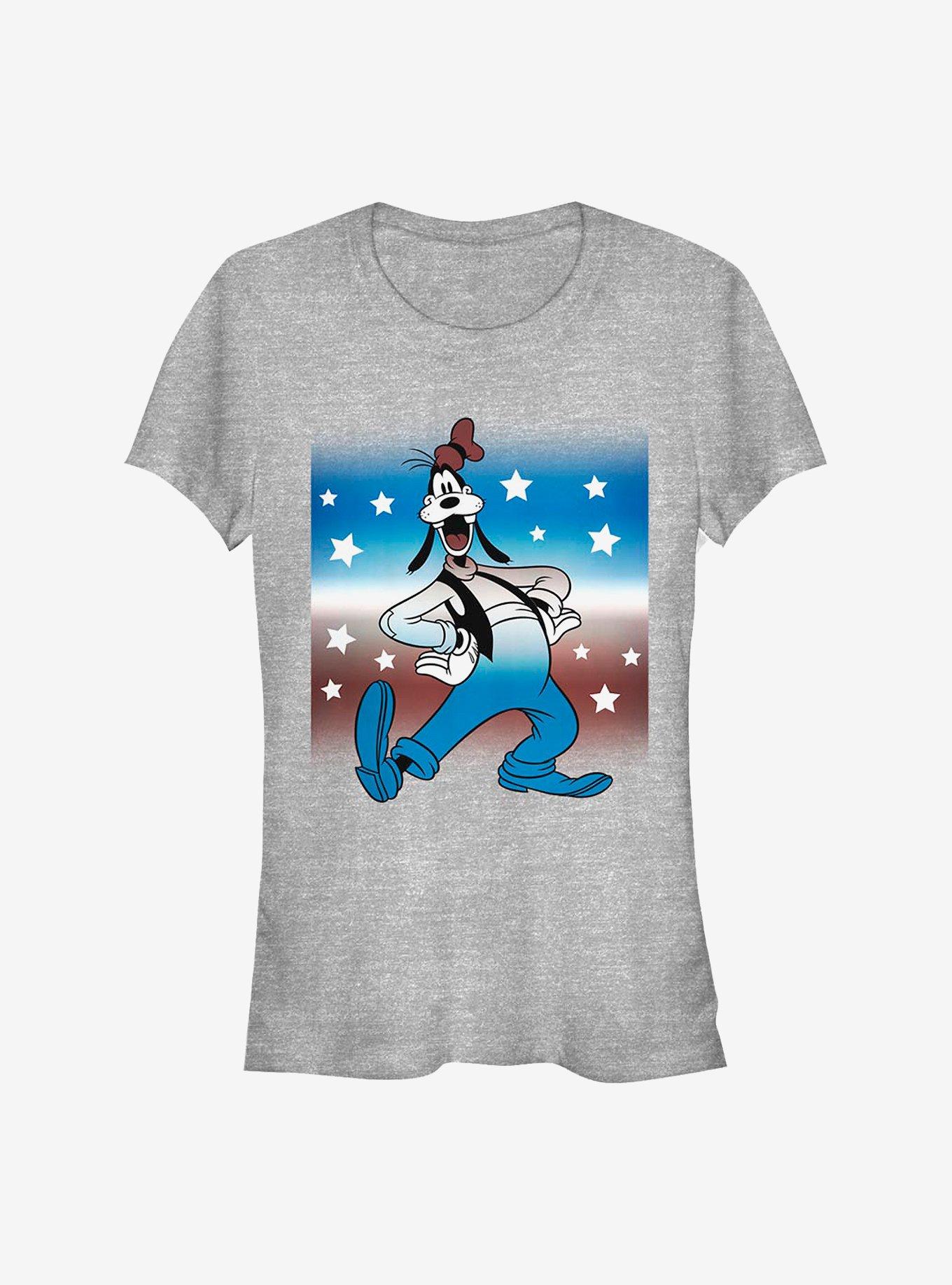 Disney Goofy Patriotic Goof Girls T-Shirt, ATH HTR, hi-res